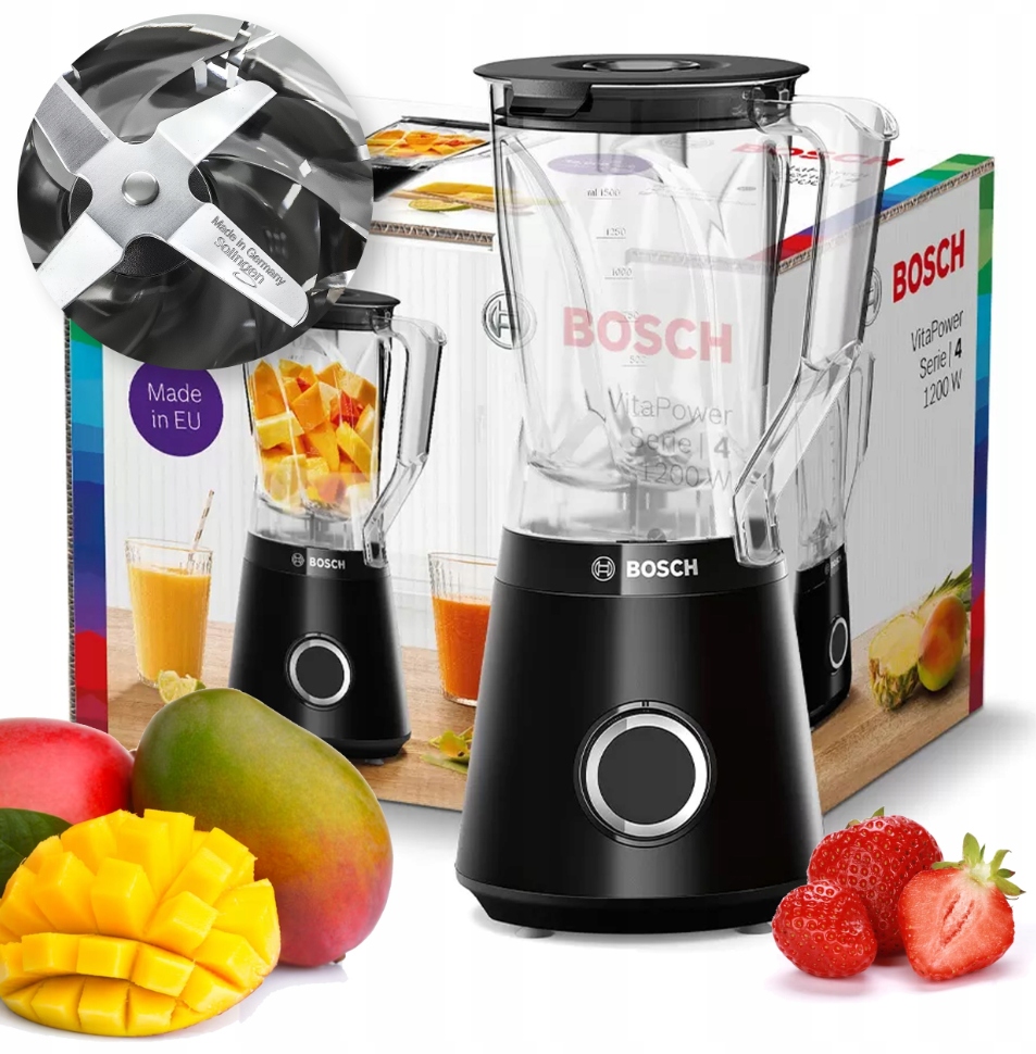 Bosch MMB6141B 1200 W Stolný mixér čierny