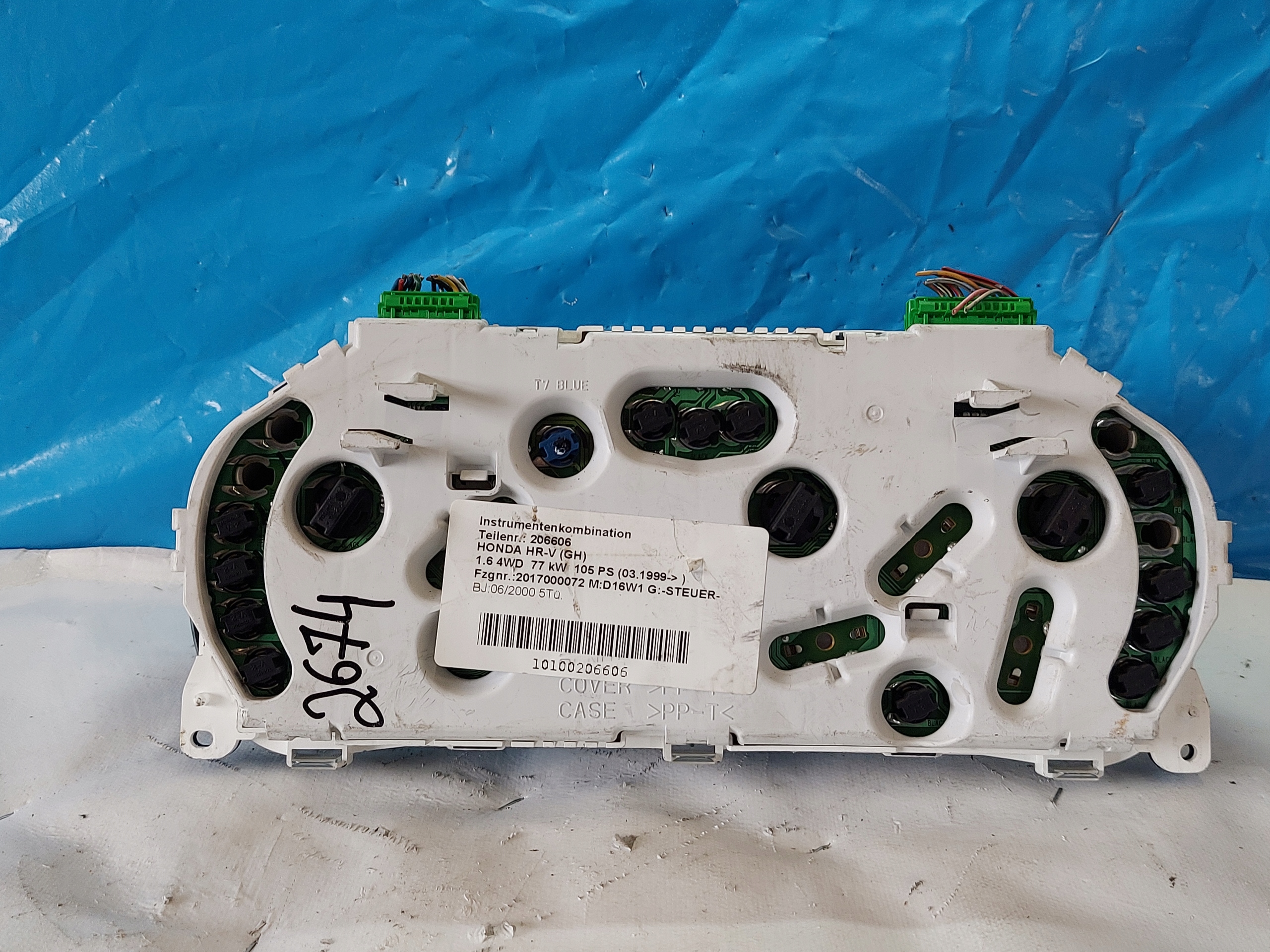 dials clock HONDA HRV and 1.6 B 78100S2H