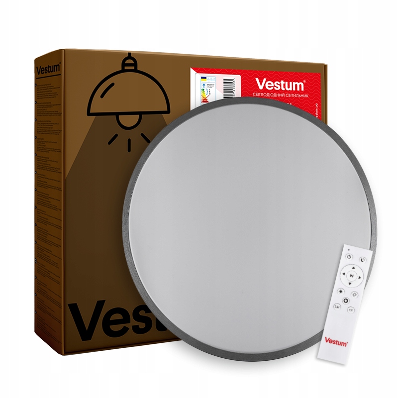 Plafon Led matt Ring 60W 40cm 3000К-6500К 5600Lm with Rc silver