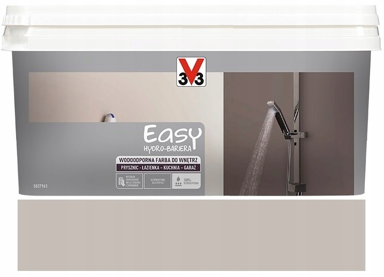 V33 Easy Hydro-bariera Kafle W Płynie Farba Wodoodporna Beż 2L