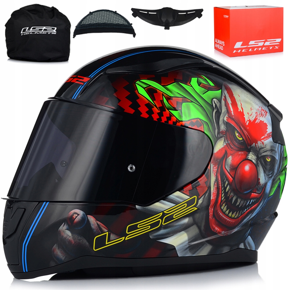 Motocyklová Prilba LS2 FF353 Rapid II Joker Happy Dreams 22.06 Tmavé Sklo