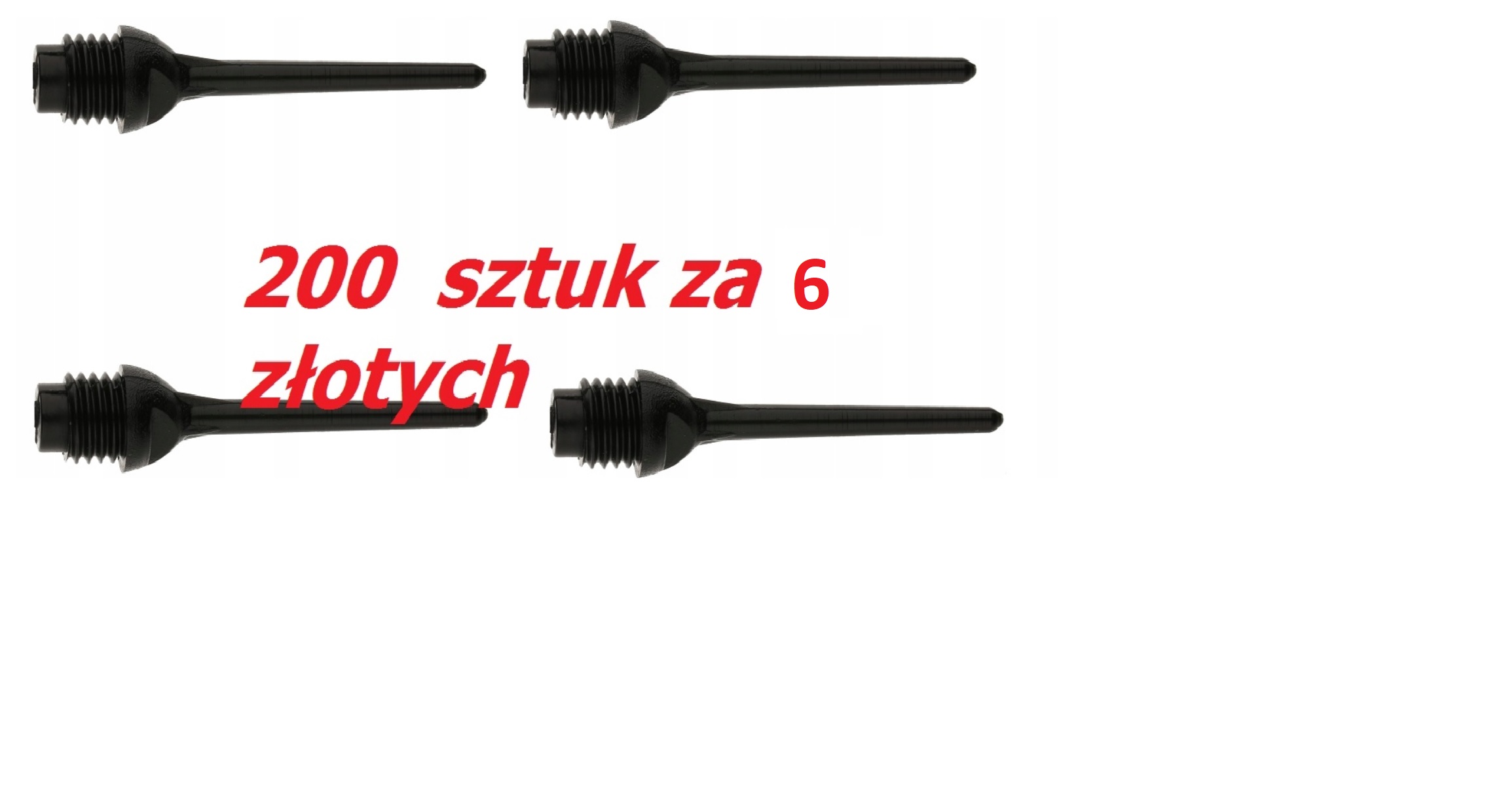 

Groty do rzutek standart i Bullseye plastikowe 1/4