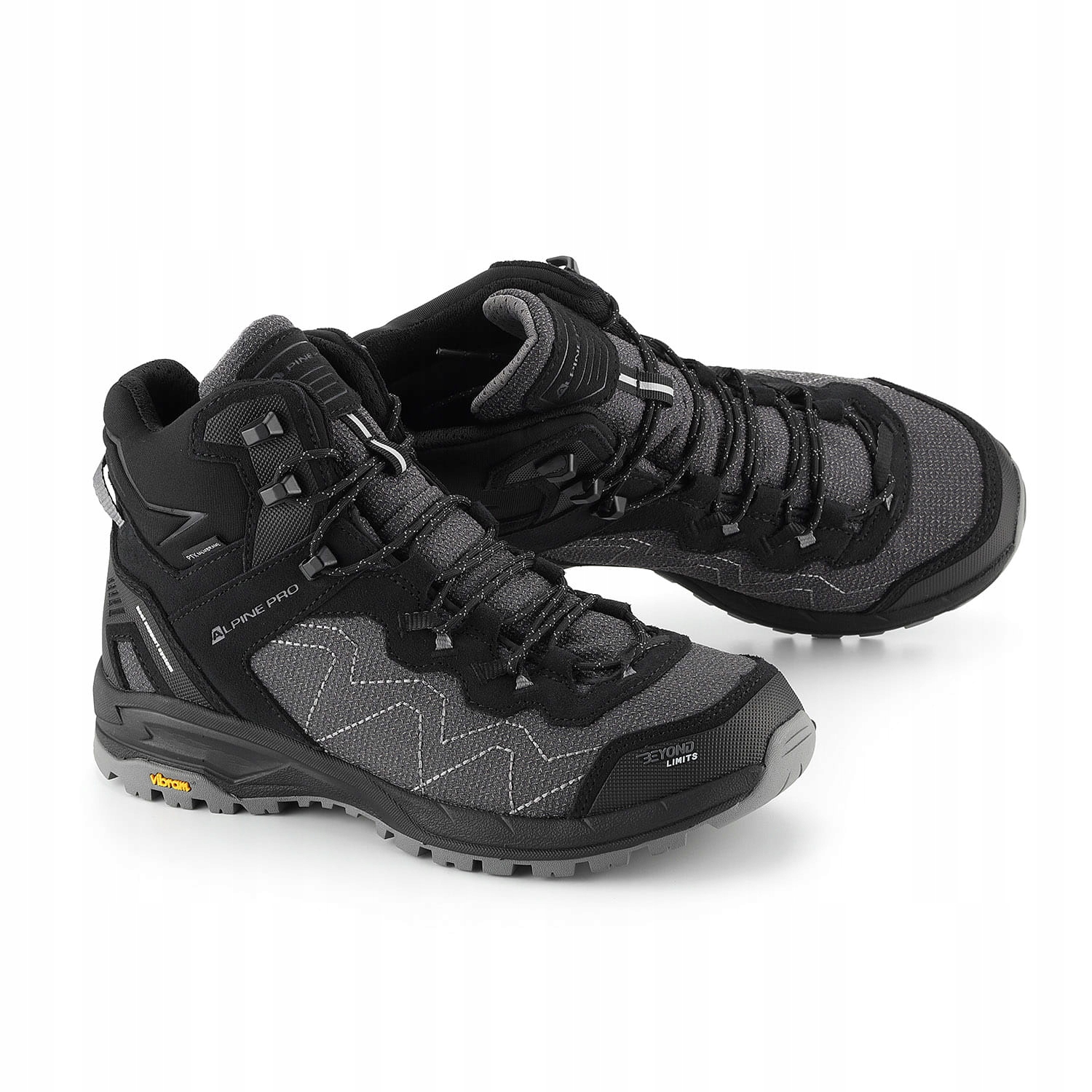 Buty wysokie trekkingowe z Kevlarem Alpine Pro Cerne 2 k.czarny r.41