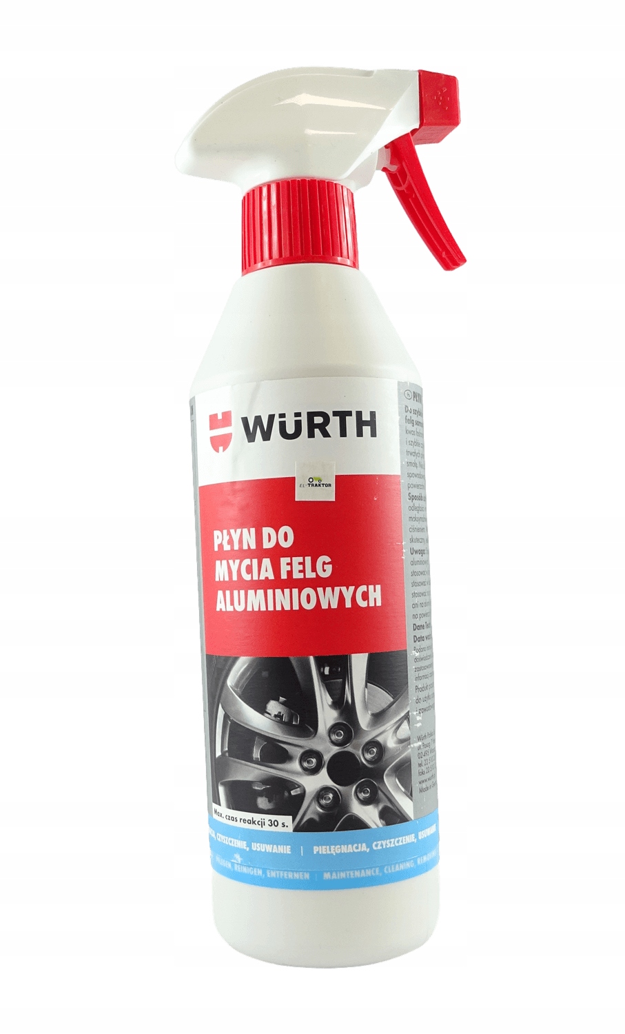 Płyn preparat środek Wurth do czyszczenia mycia felg aluminiowych 500 ml