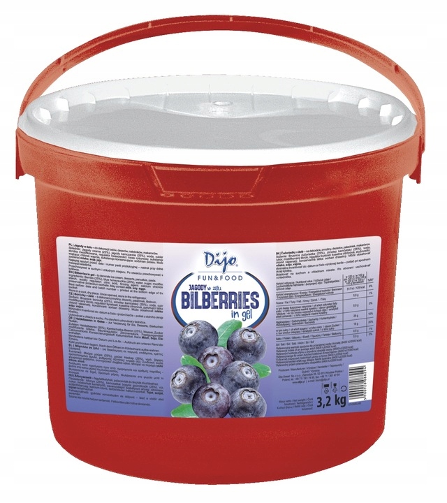 Owoce Jagody w żelu 3,2 kg Frużelina do gofrów deserów o smaku jagodowym