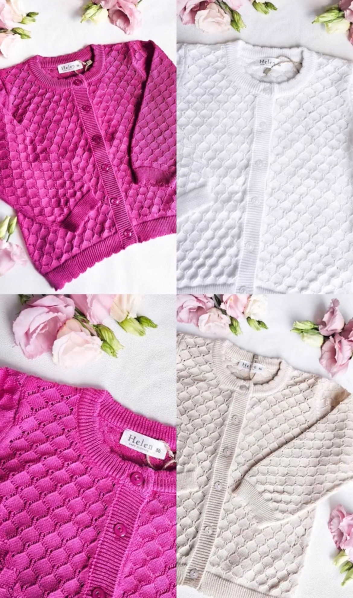 Sweterek ażurowy Helen cm biały