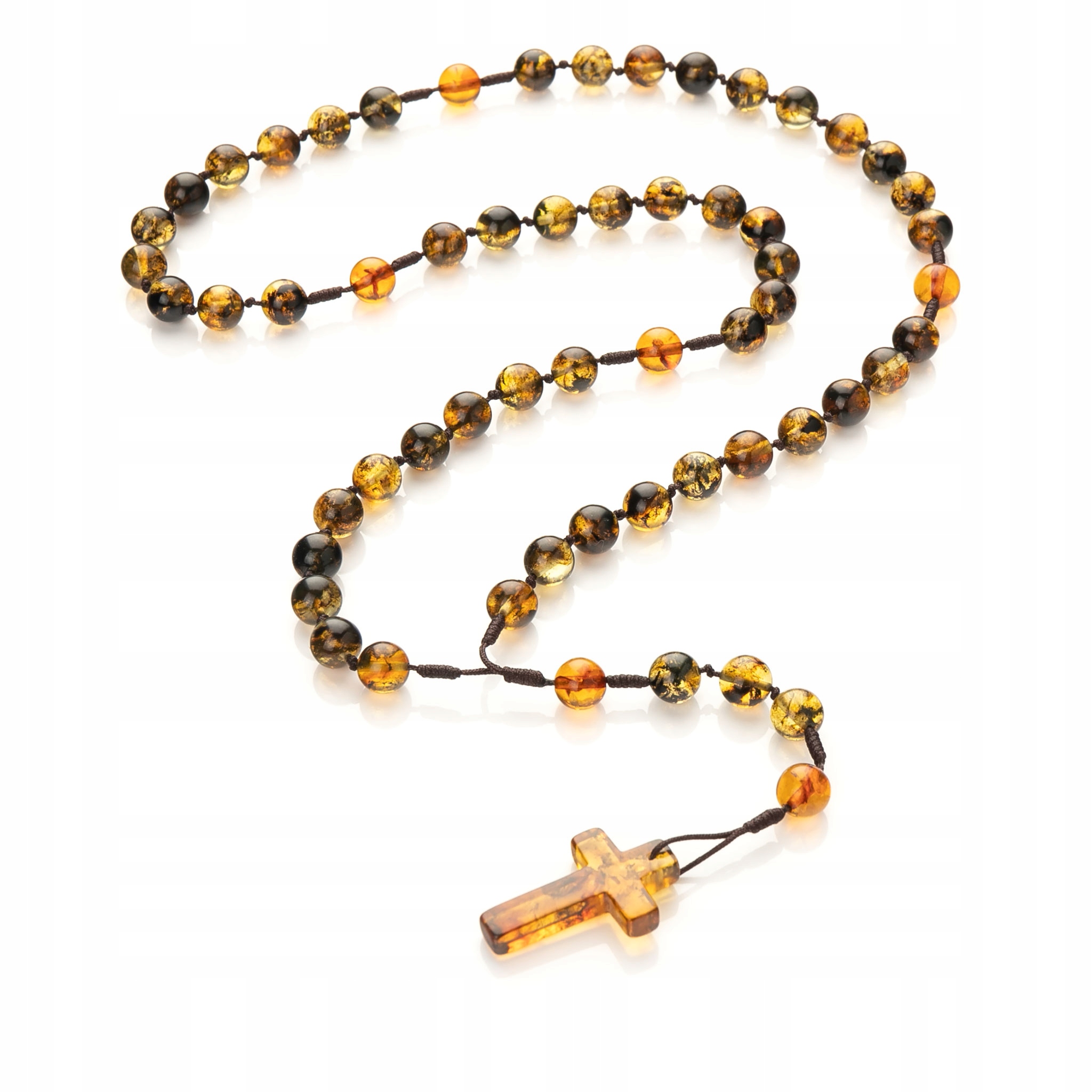 Růženec z jantaru|Zelený jantar|