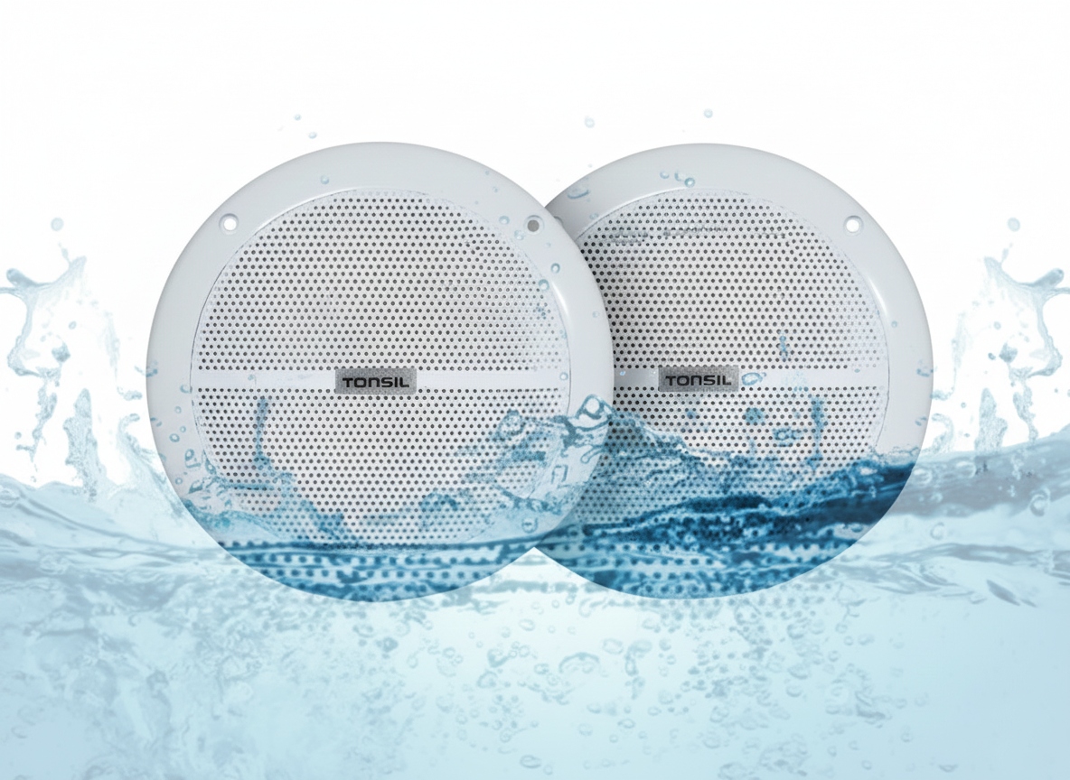 2 x Tonsil Vnitřní stropní reproduktor Zgsu 16/2-DR bílý sada