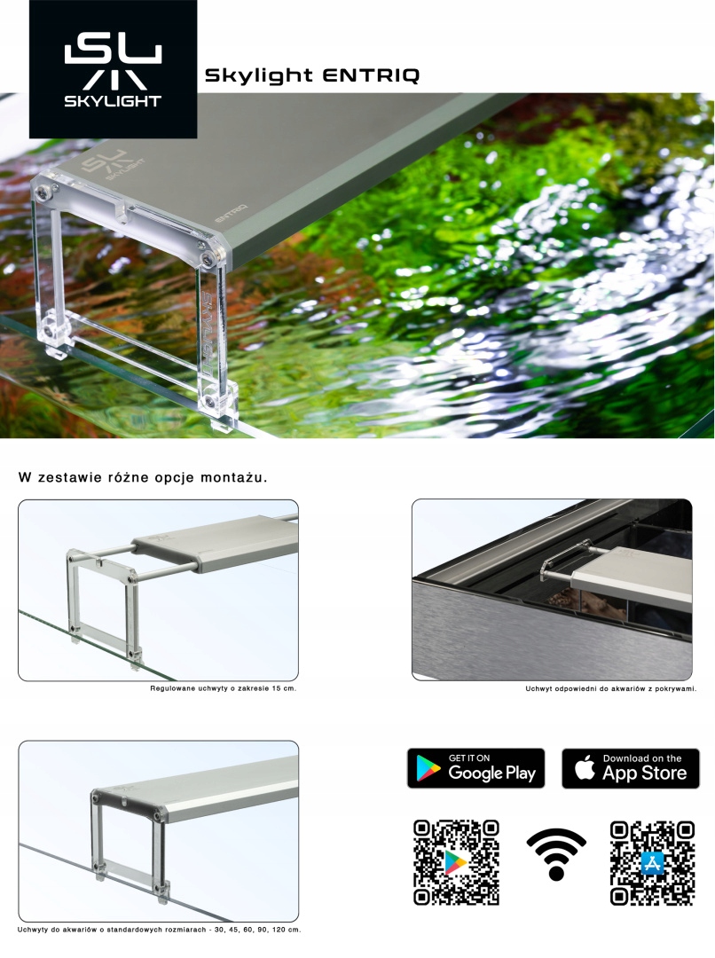 Levně Lampa Skylight Entriq FL60 Ah držáky