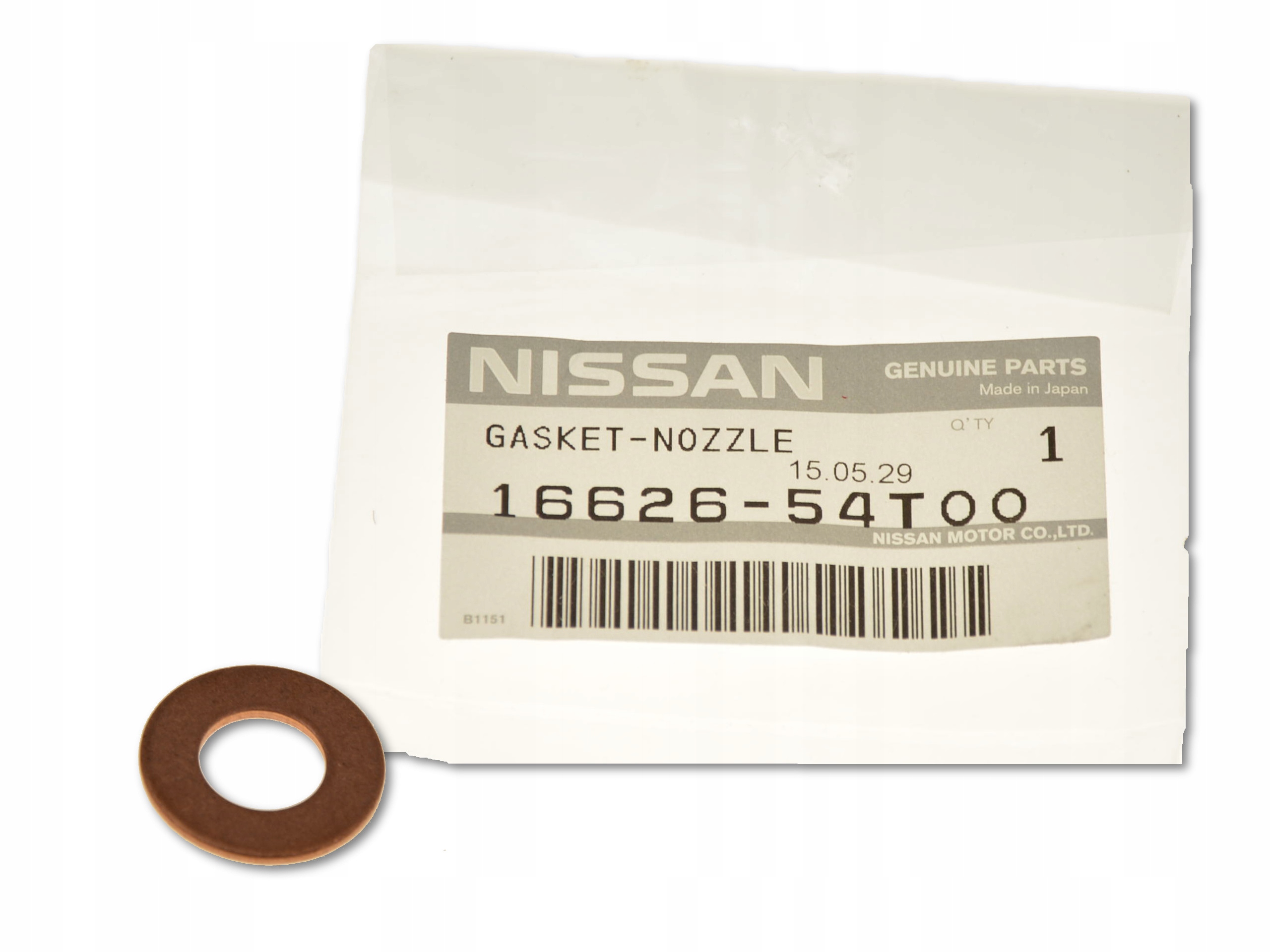 NISSAN PATROL Y61 00- 3.0 PODKŁADKA WTRYSKIWACZA