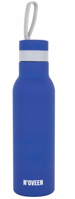 Termos Turystyczny Butelka Termiczna 500ml N'oveen TB152 Niebieska Stalowa