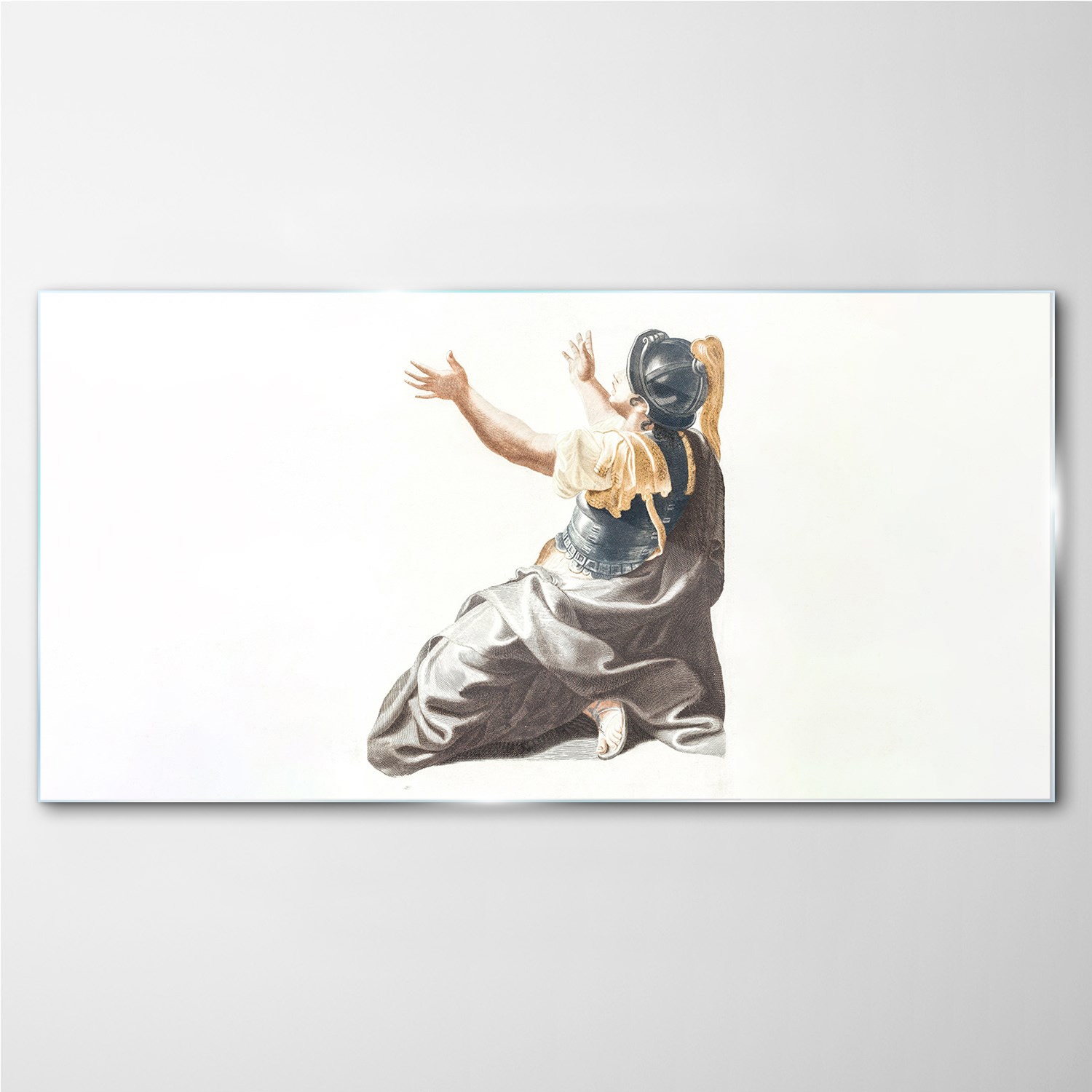 

Foto obraz szklany z nadrukiem Żołnierz 140x70 cm