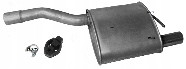 TŁUMIK KOŃCOWY FORD FOCUS MK1 1.4 1.6 1.8 2.0 NOWY