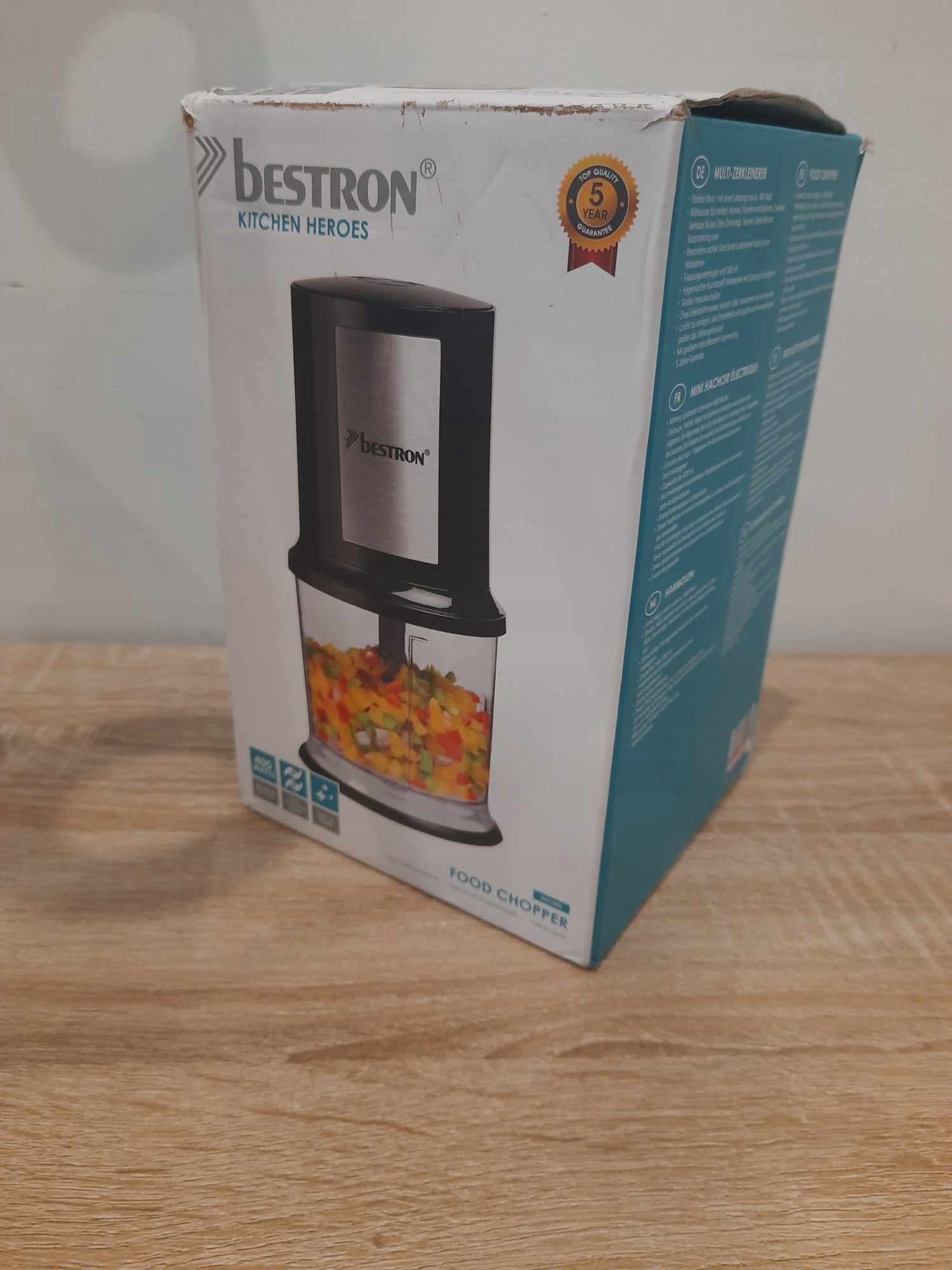 Rozdrabniacz elektryczny Bestron 500 ml AKC200CO 400 W, Rozdrabniarka Kolor dominujący czarny