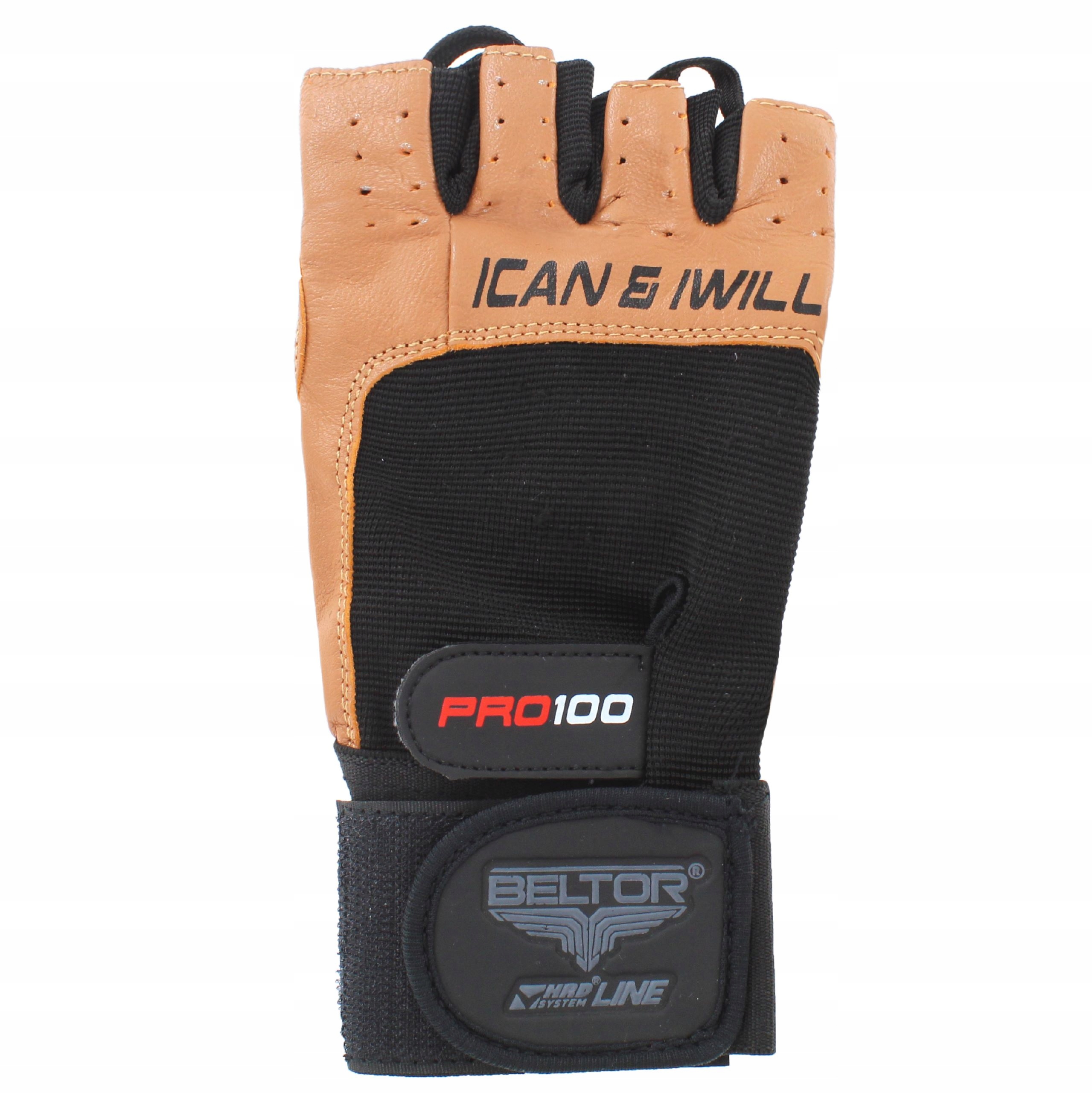 BELTOR TRENINGOWE RĘKAWICZKI NA SIŁOWNIE TRENINGOWE PRO 100 SKÓRZANE S Właściwości oddychające odprowadzające wilgoć szybkoschnące