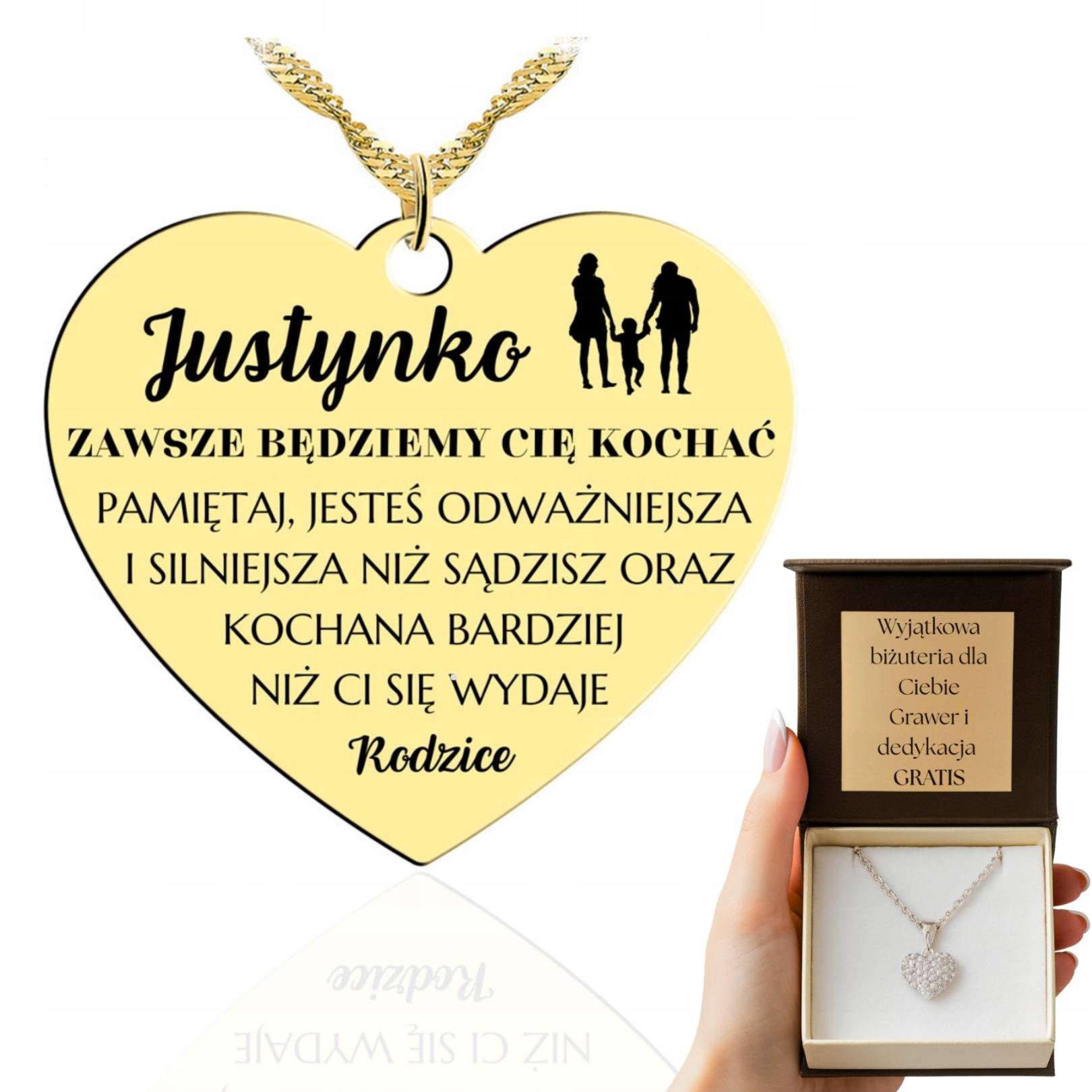 Zlatý Náhrdelník Srdce Pro Dceru Ji Dárek Pr 925 Personalizovaný