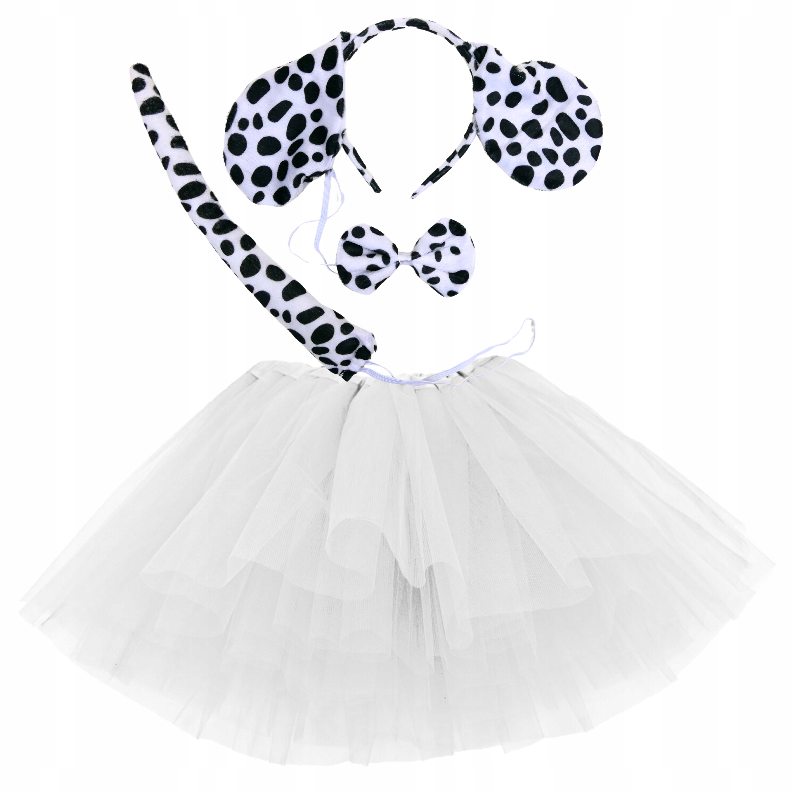 STRÓJ przebranie DALMATYŃCZYKA PIESKA DALMATYŃCZYK PIESEK PIES 3-9 lat