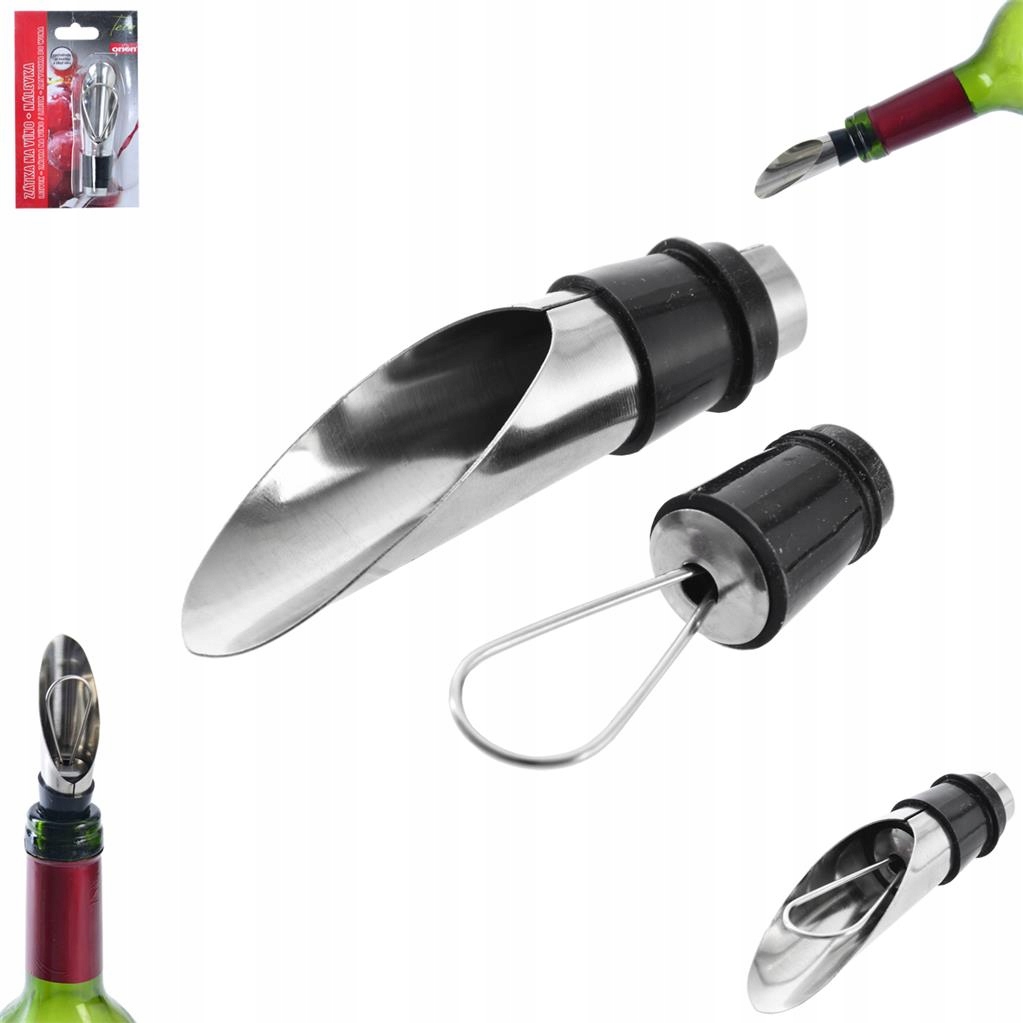 ZATYCZKA DO WINA DOZOWNIK KOREK STALOWY NALEWAK