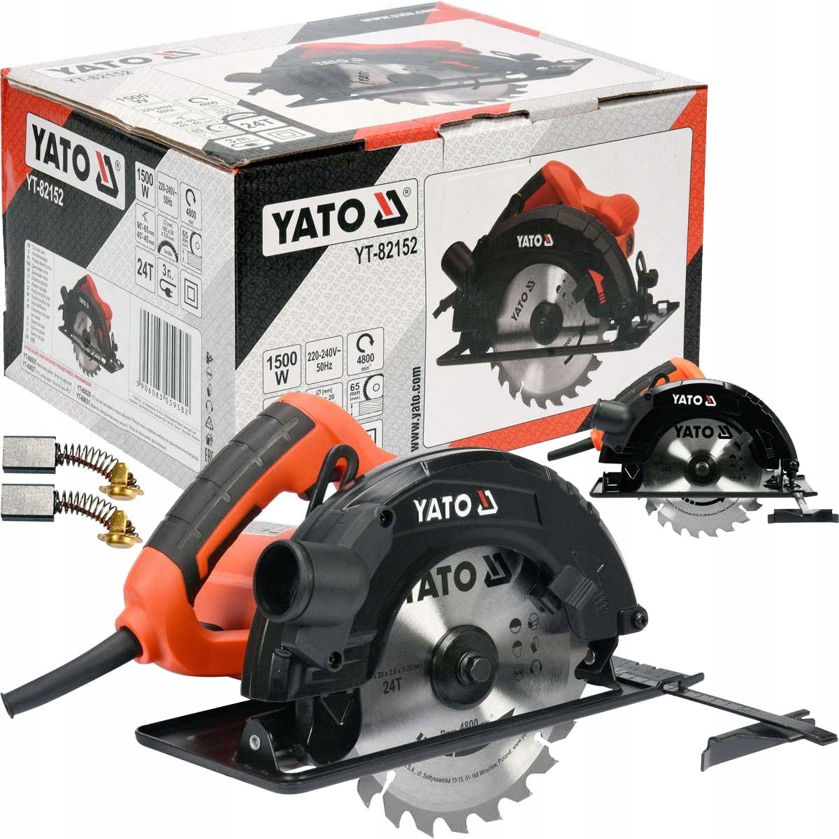 Yato Pilarka Piła Tarczowa Elektryczna Krajzega Drewna 185MM 1500W