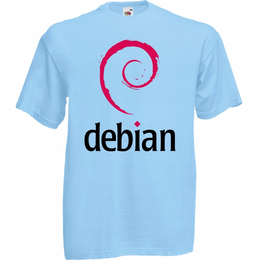 

Koszulka z nadrukiem debian logo It informatyk S