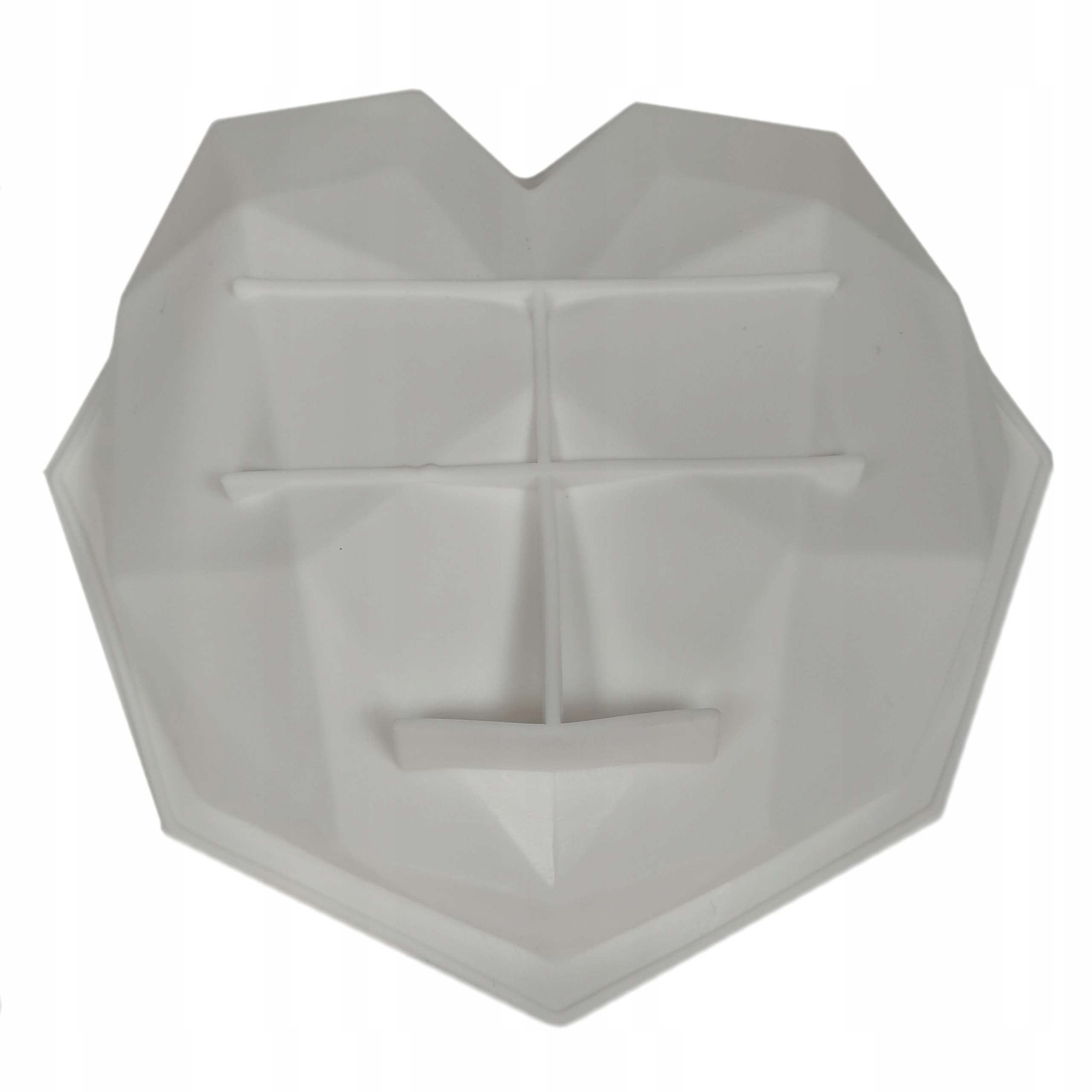 Forma silikonowa - Serce Geometryczne, 21 cm, 3D Rodzaj inny