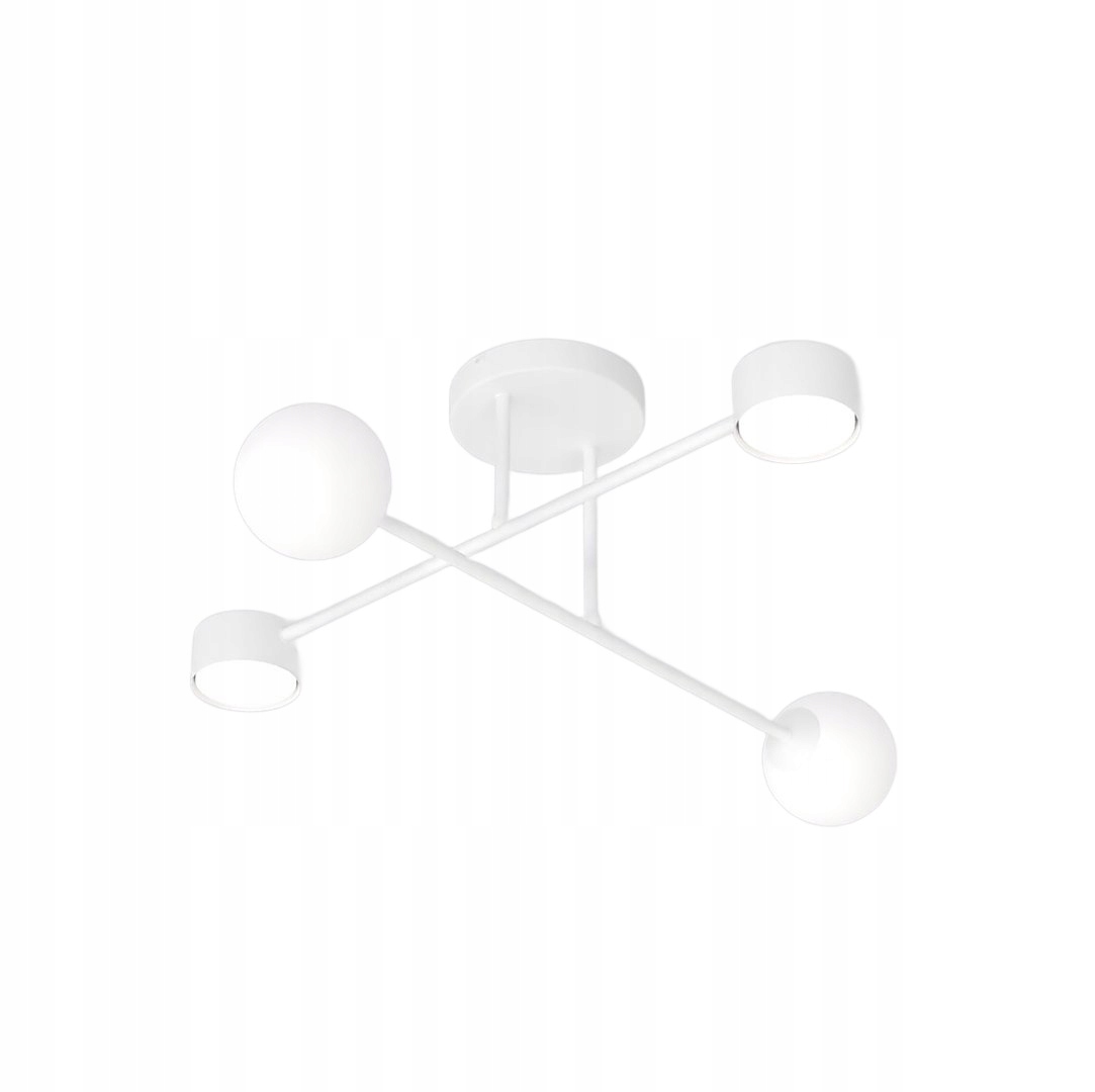 Stropné svietidlo v štýle Sputnik Holon 4 v bielej farbe