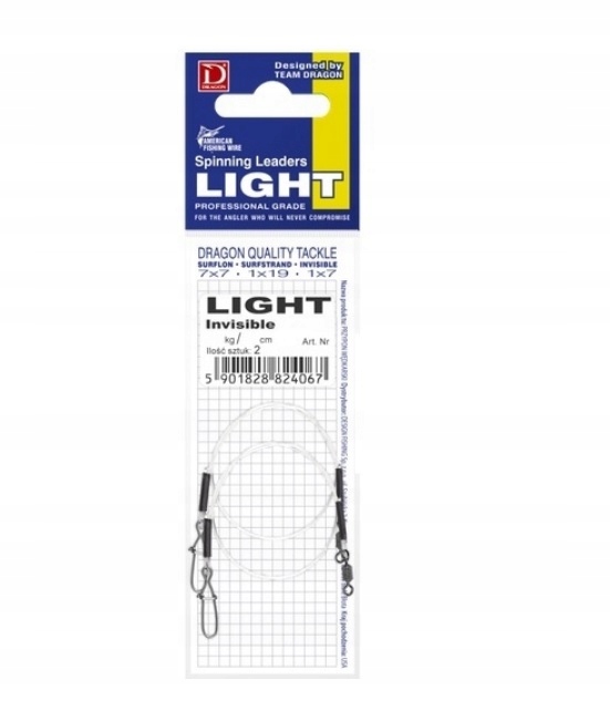 Przypon DRAGON Light INVISIBLE 8kg/35cm