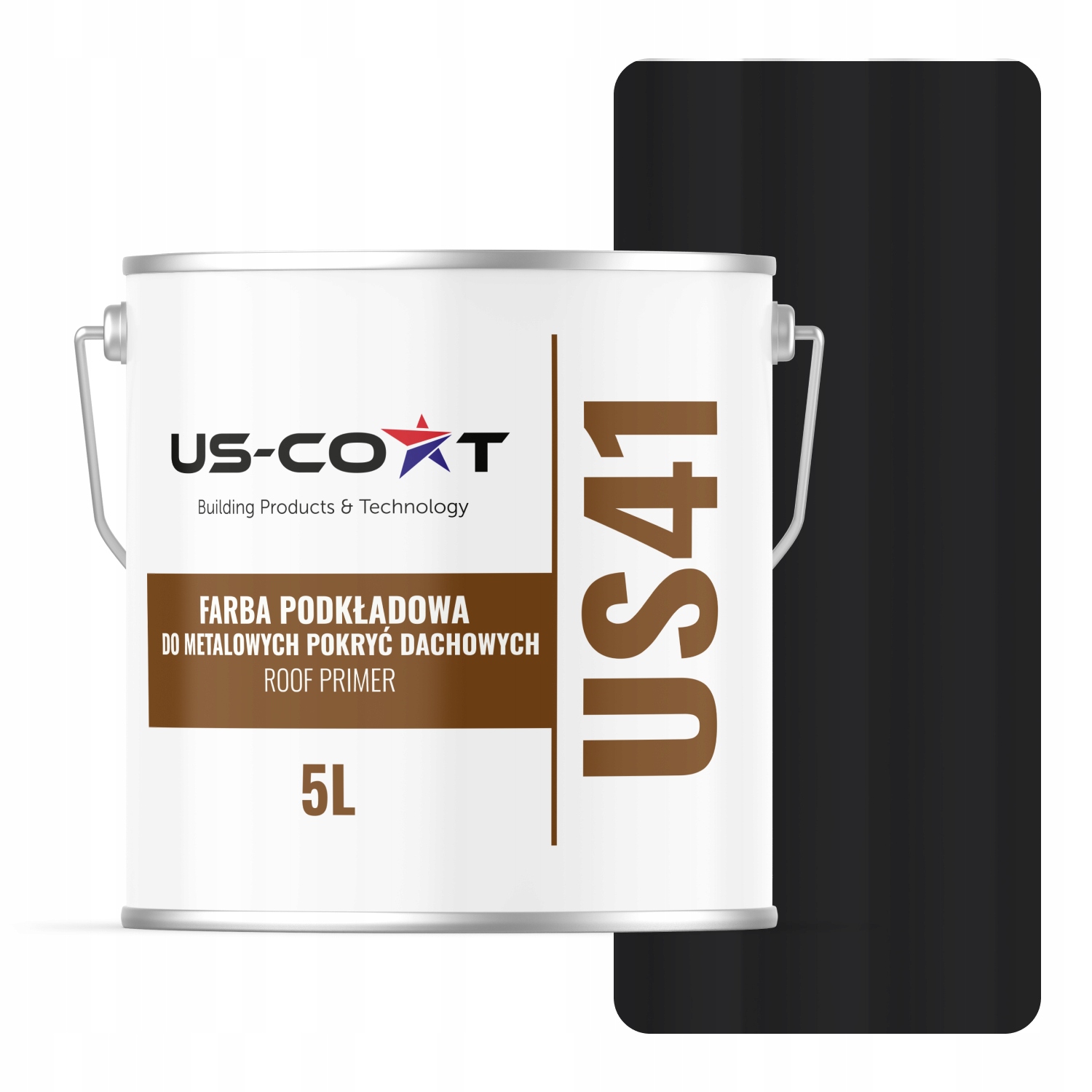 Základná Farba Na Kovové Strechy Čierna RAL9005 5L Matná