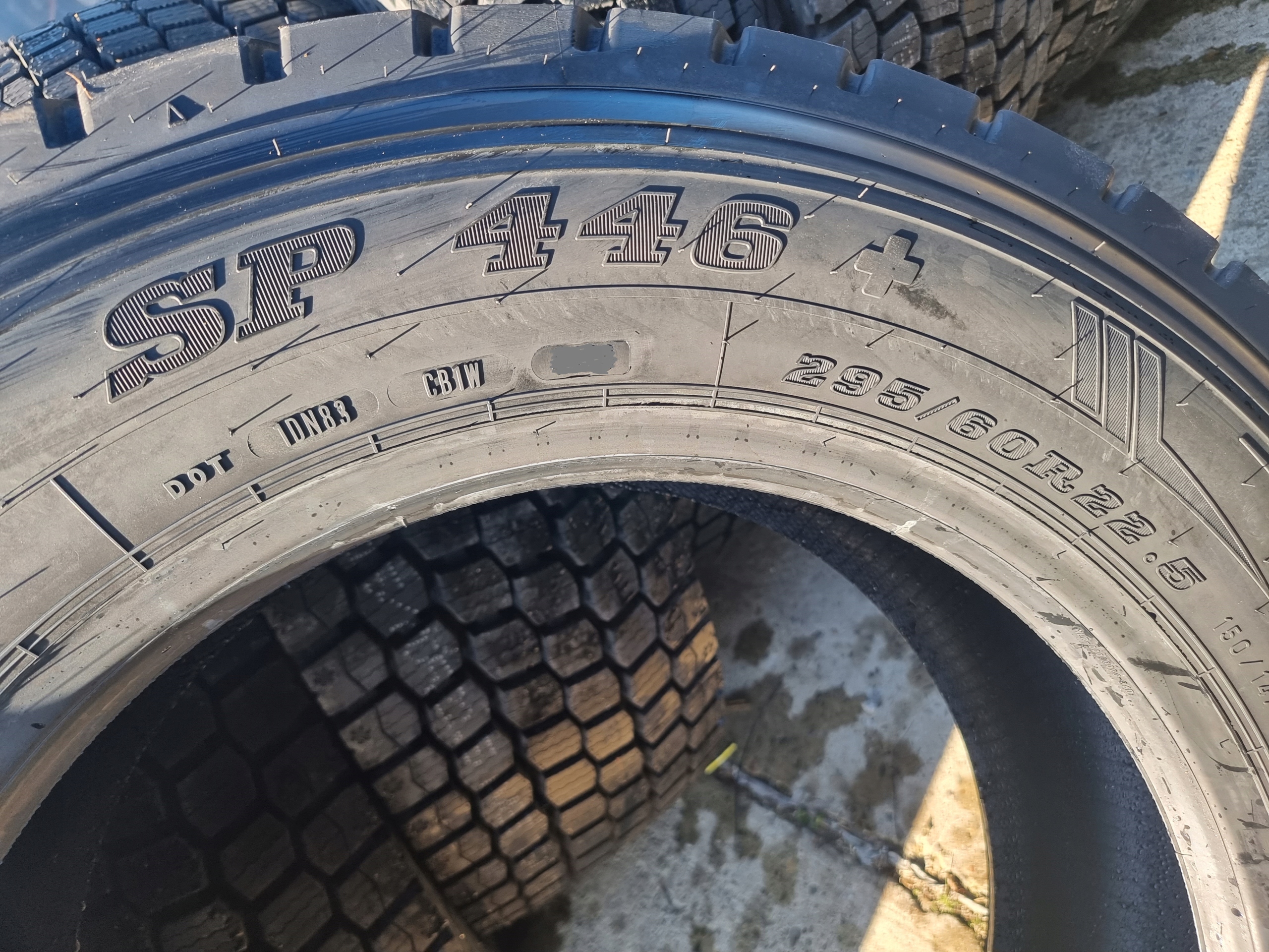 Opony 4 x 295/60R22.5 NOWE Dunlop SP446+ NOWOŚĆ - napędowe Model SP446+