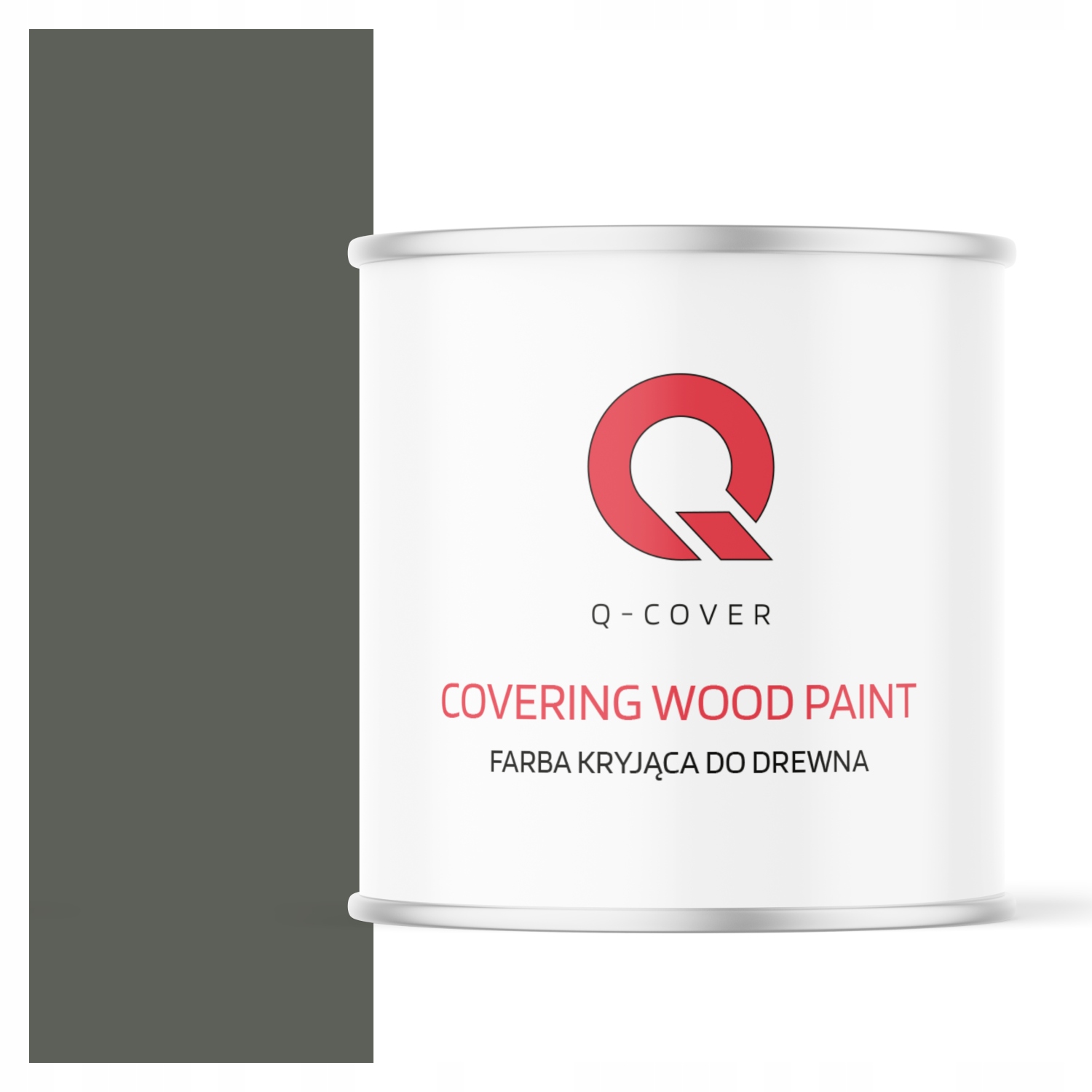 Farba Do Drewna Kryjąca Drzwi Renowacji Szary Zielony Ral 7009 Mat 2.5L