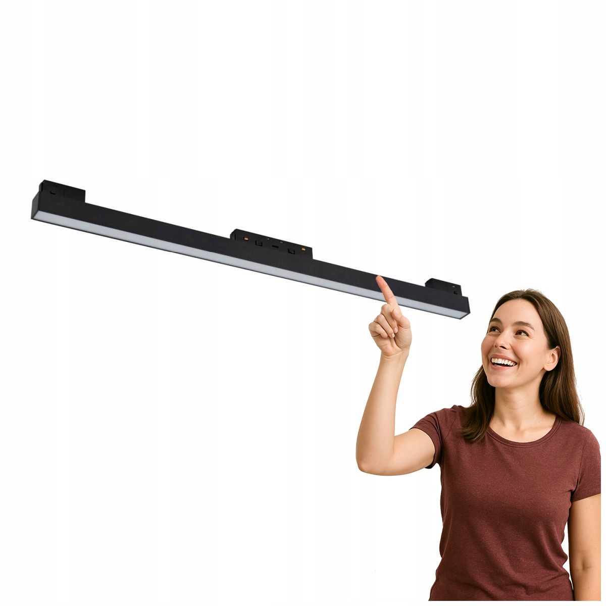 Magnetická Led Lampa 20W 4000K Magnetic Mans Černá Italux