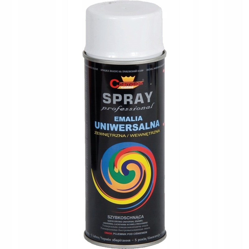

Farba biały połysk Ral 9010 spray 400ml