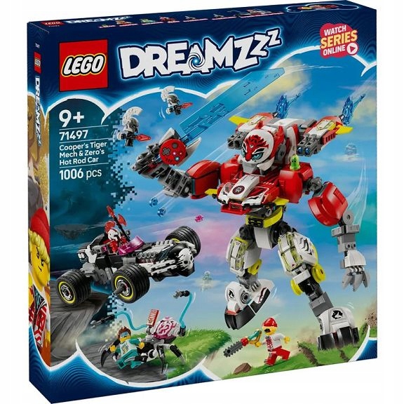 Lego DREAMZzz Tygří mech Coopera a hot rod Zero 71497