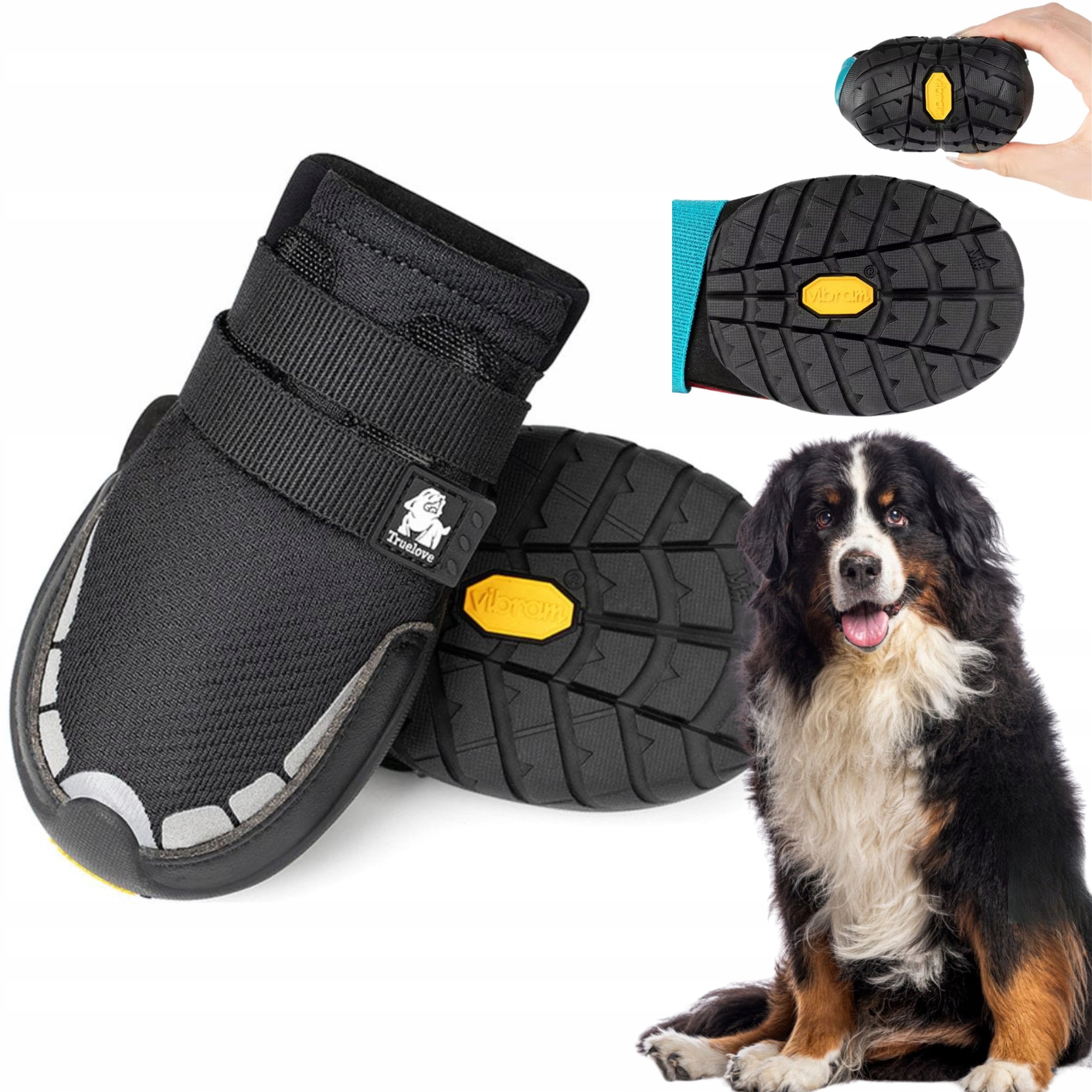 Boty Pro Psa Truelove On Track S Podrážkou Vibram XXL (2 ks) 8,3 cm Černé