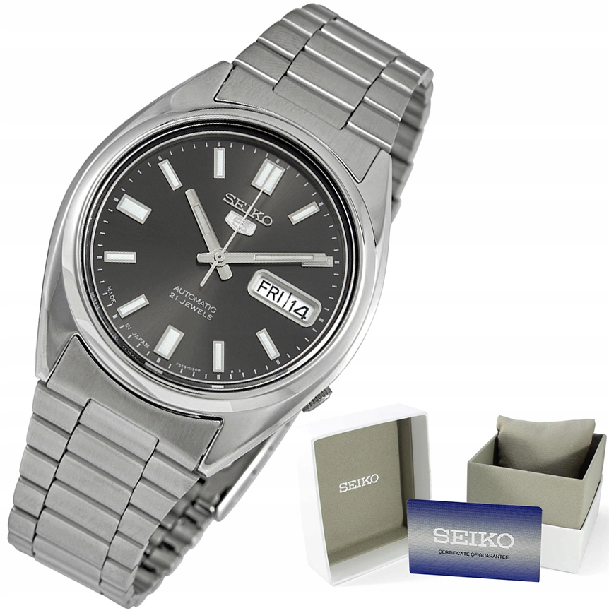 Pánské Hodinky Seiko 5 Automat Made In Japan Datumovka Jako Dárek Krabička