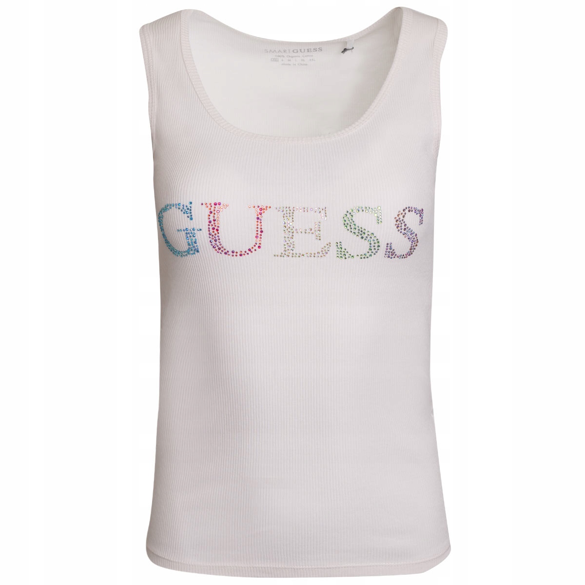 Guess Tričko Top Colorful Ecru vel. S