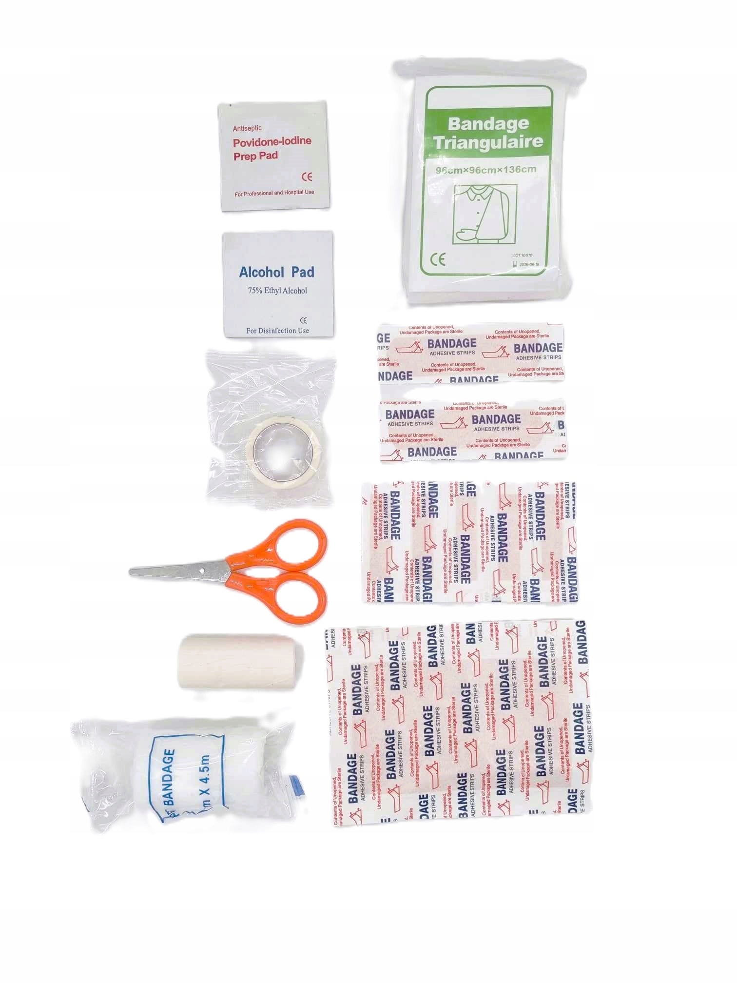 Apteczka Turystyczna w pokrowcu 8 elementów APTECZKA PIERWSZEJ POMOCY Producent bez marki