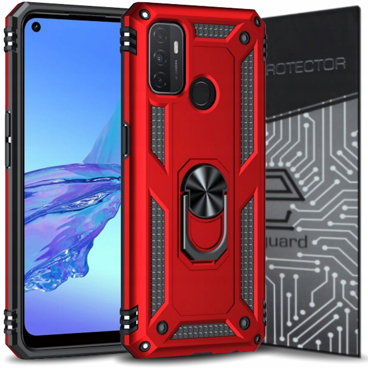 

Case Obudowa Etui Pancerne+szkło do Oppo A53