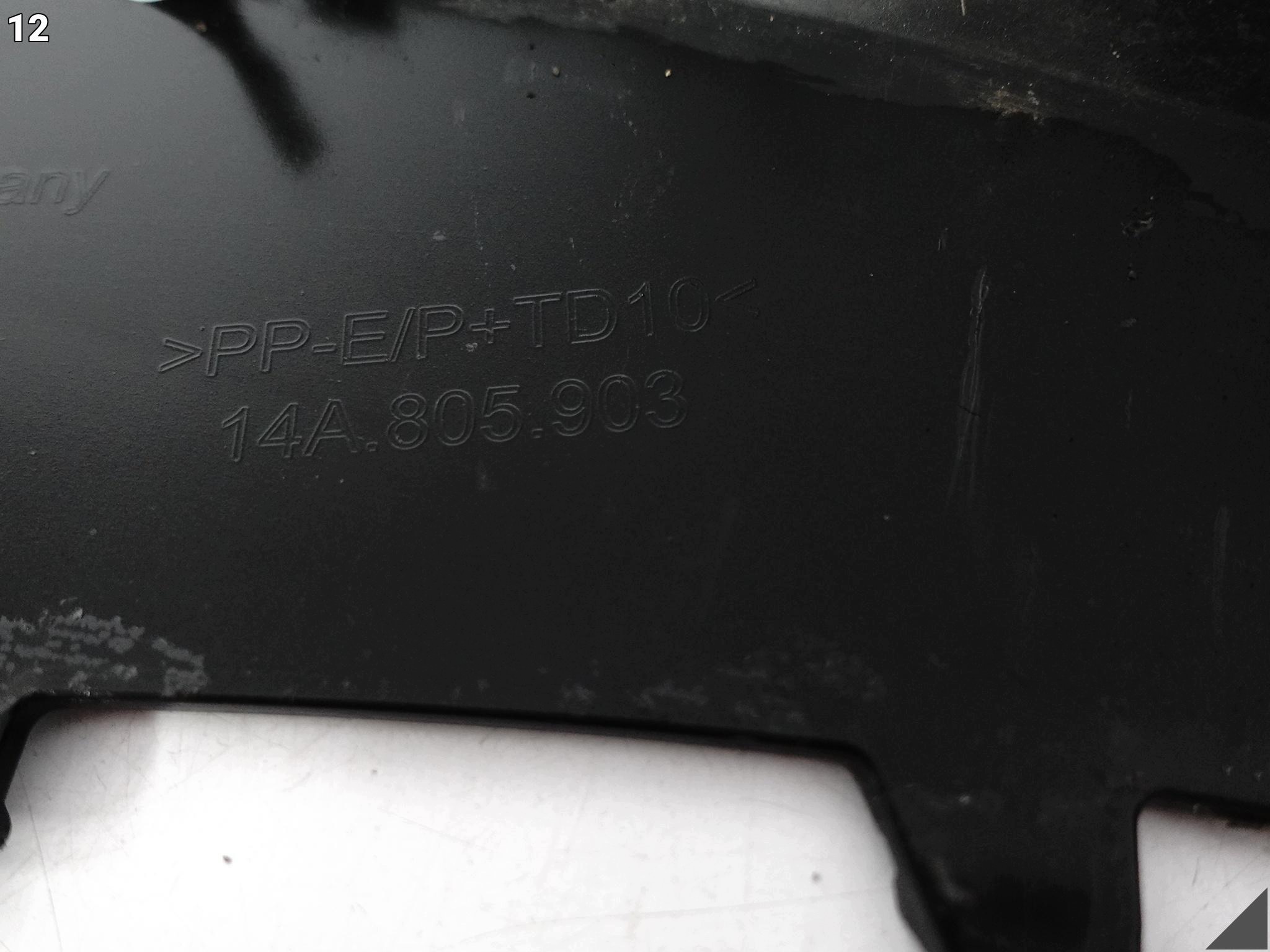 VW ID7 ID.7 14A 23- SPOILER moulding accessories W bumper front 14A805903