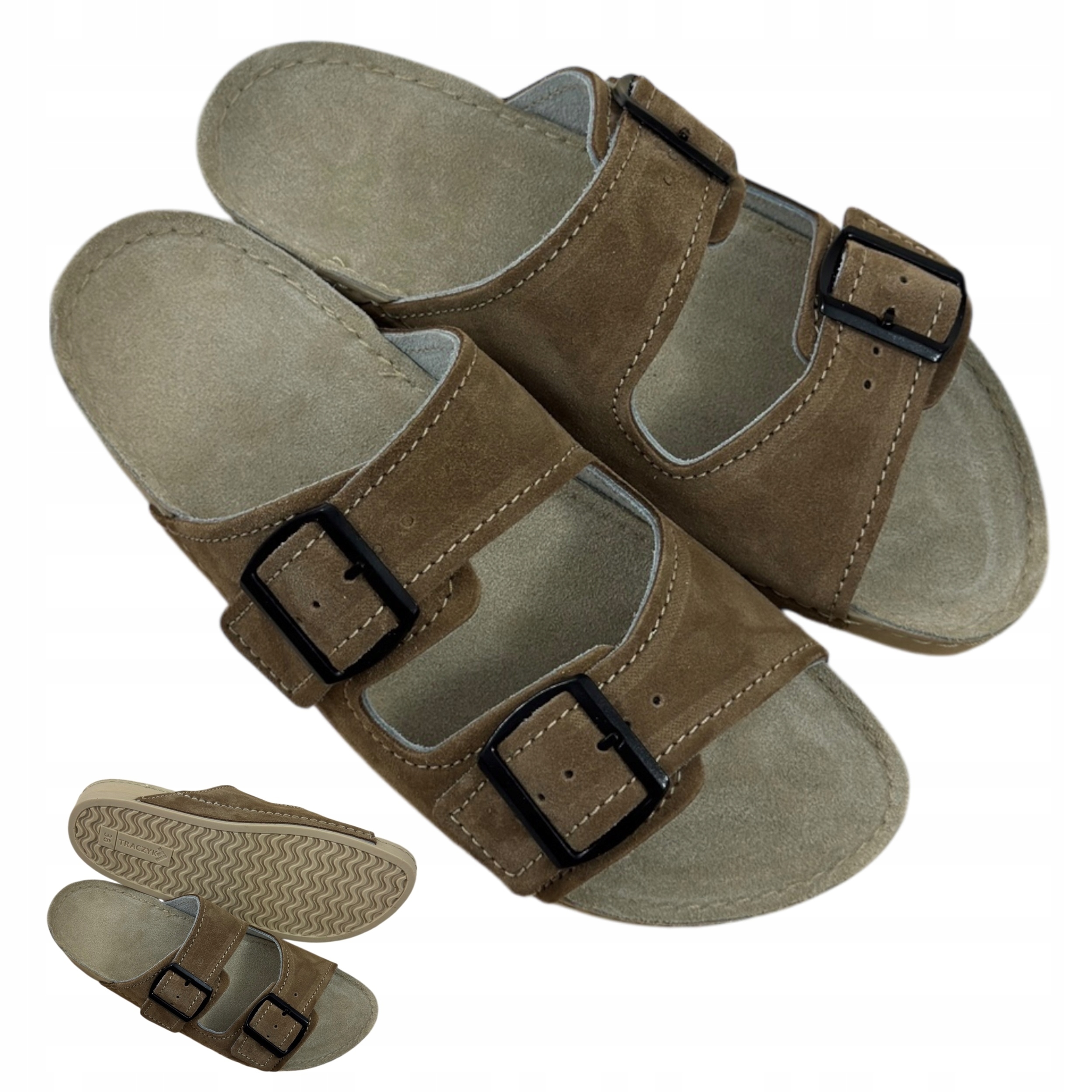 Nazouváky Lehké Kožené Semišové Hnědé Profilované Výrobce vel. 42