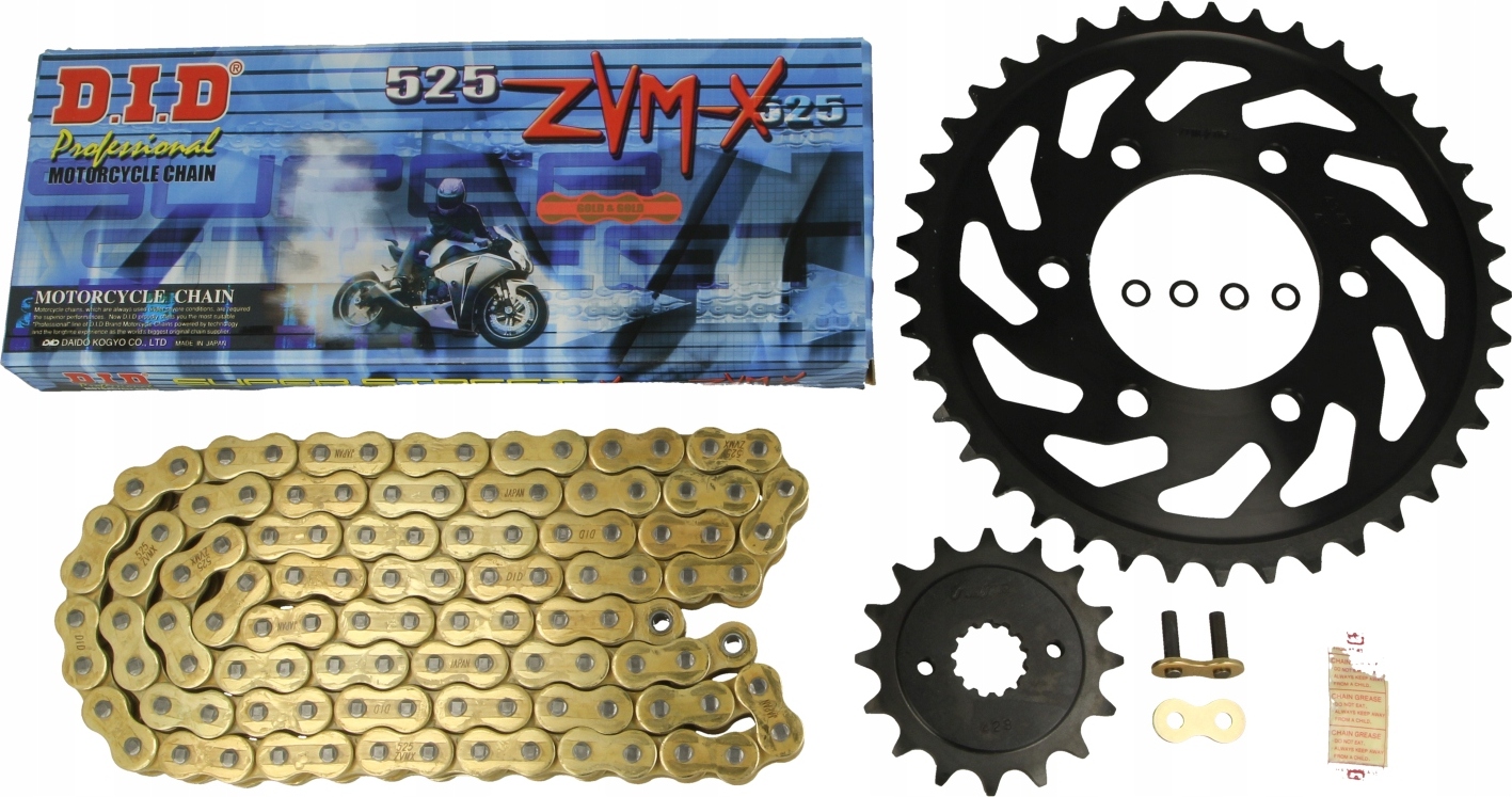 525ZVMXZLZX9R0203NIN - ПРИВОДНОЙ КОМПЛЕКТ KAWASAKI ZX-9R 02-03 NINJA