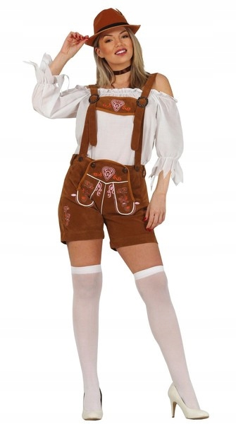 Dámská bavorská hnědá Kraťasy na Oktoberfest, velikost S