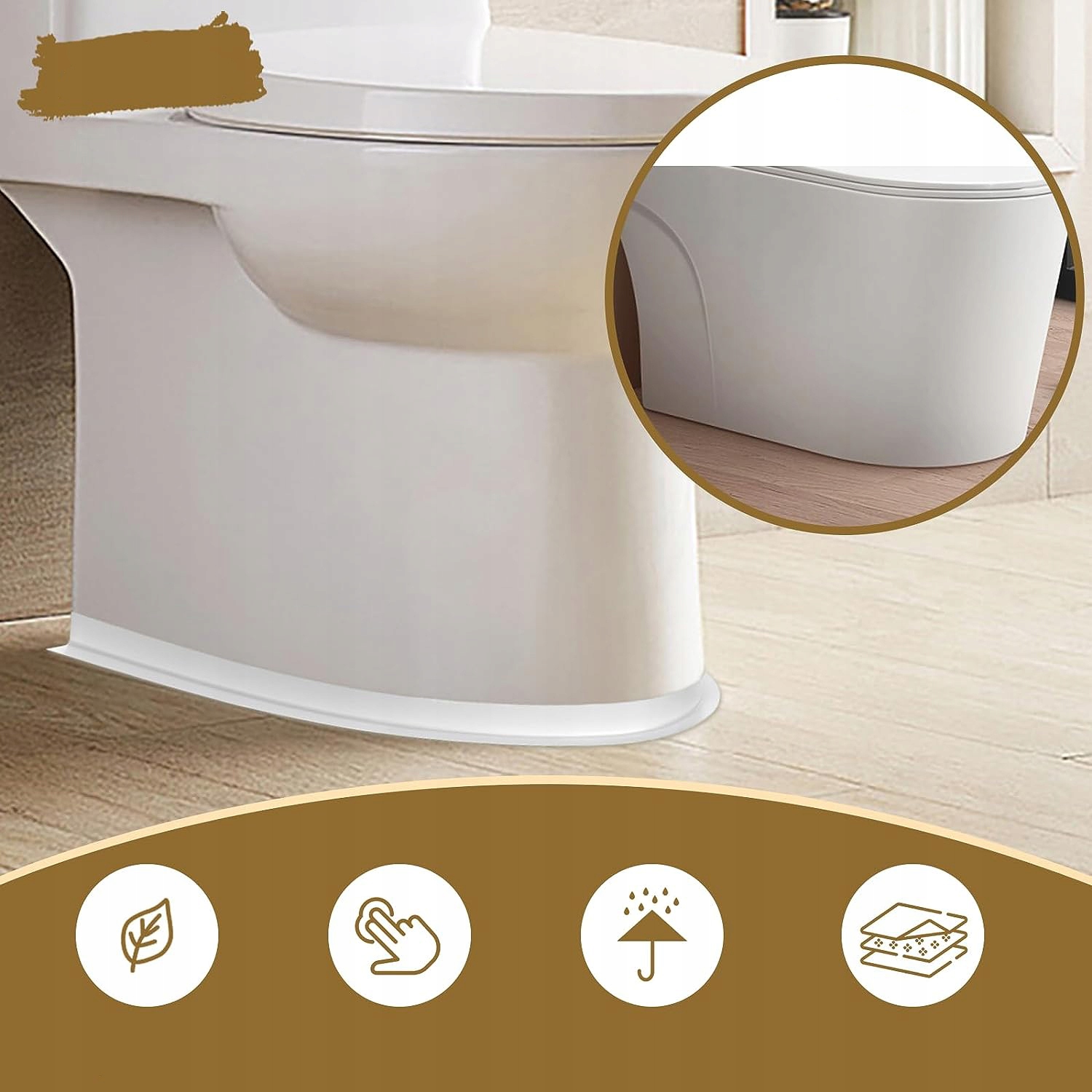 2 ROLKI TAŚMY USZCZELNIAJĄCEJ DO KĄPIELI, SAMOPRZYLEPNA, WODOODPORNA, WANNY Rodzaj taśma uszczelniająca