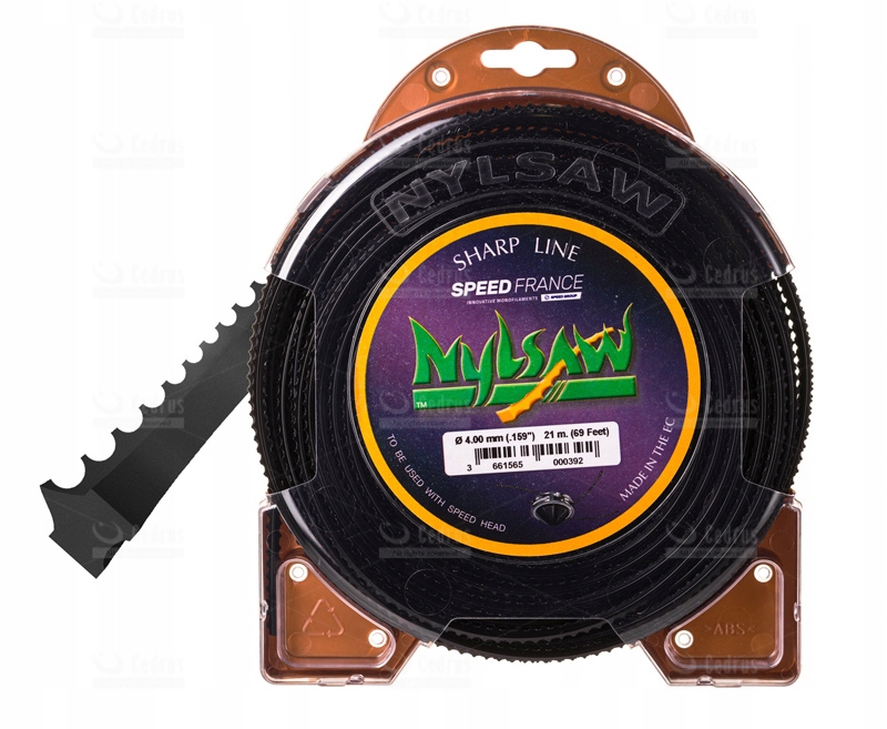 

Mocna Żyłka Tnąca Nylsaw 4,0 mm 21 m Zęby Rekina