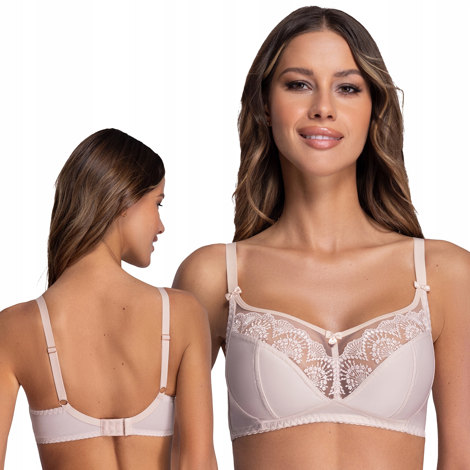 Ava 1691/1 Libi béžová Měkká podprsenka béžová 90D