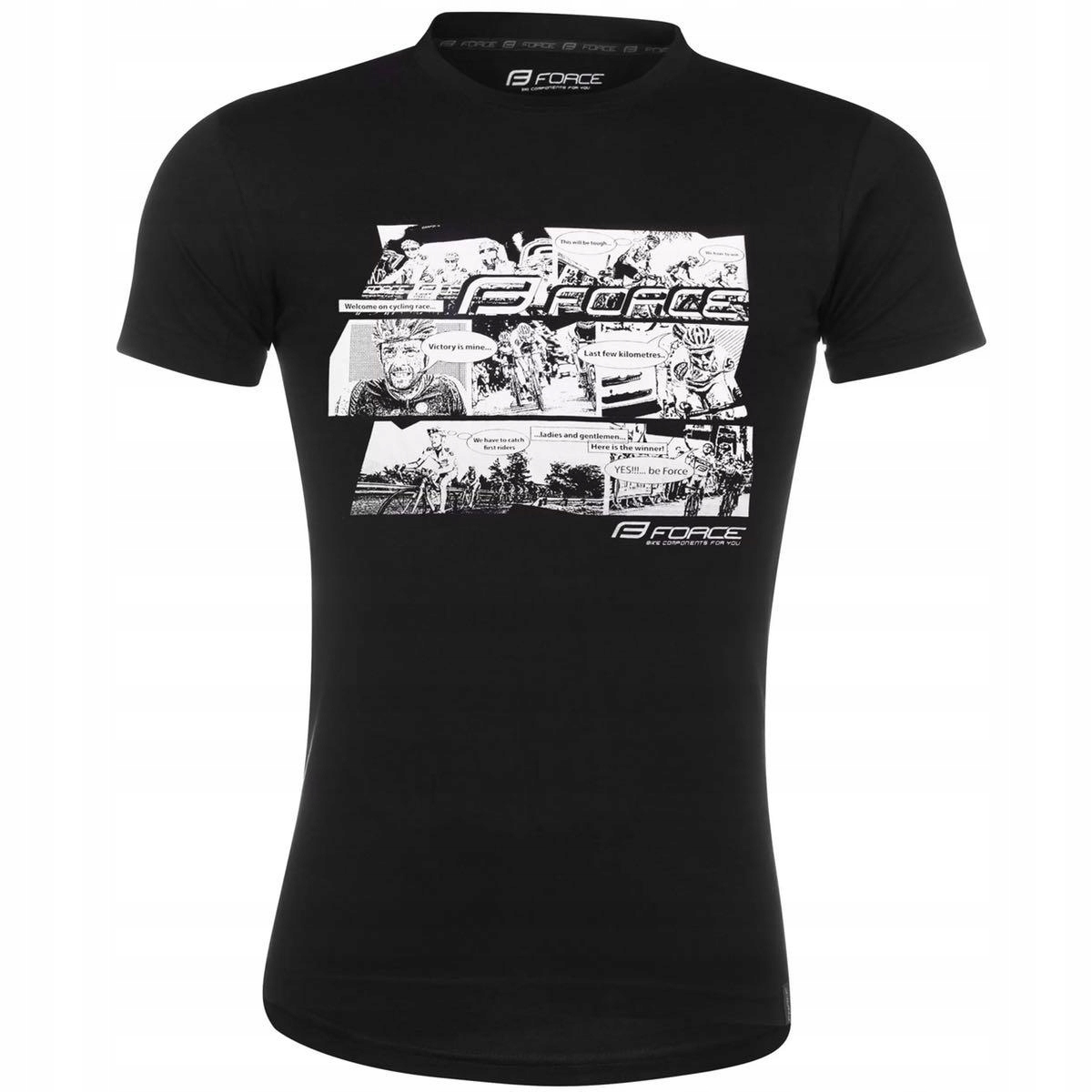 Koszulka dla Rowerzysty z Nadrukiem T-Shirt L Force Comics