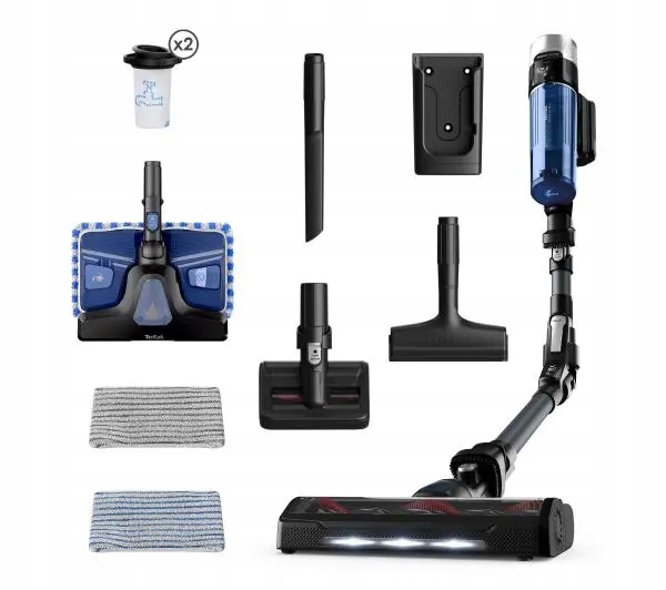 Odkurzacz pionowy Tefal X-Force Flex 9.60 Aqua TY20C7 45min Funkcja mycia