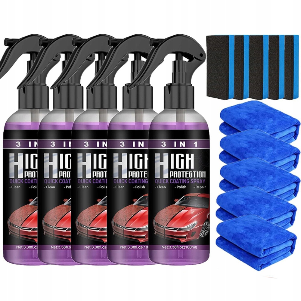 3 w 1 spray 100ml do naprawy zarysowań samochodów 5szt