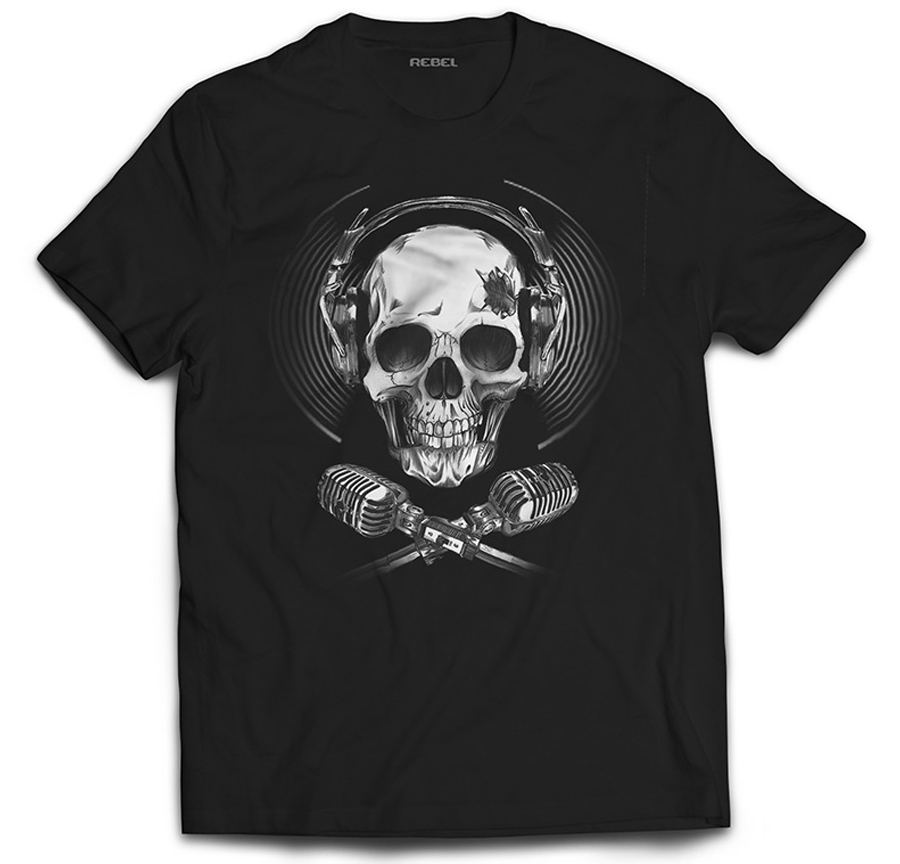 

Koszulka Prezent Czacha Grafika Music Skull 4XL