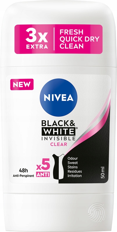 

Antyperspirant damski Nivea Black White w sztyfcie